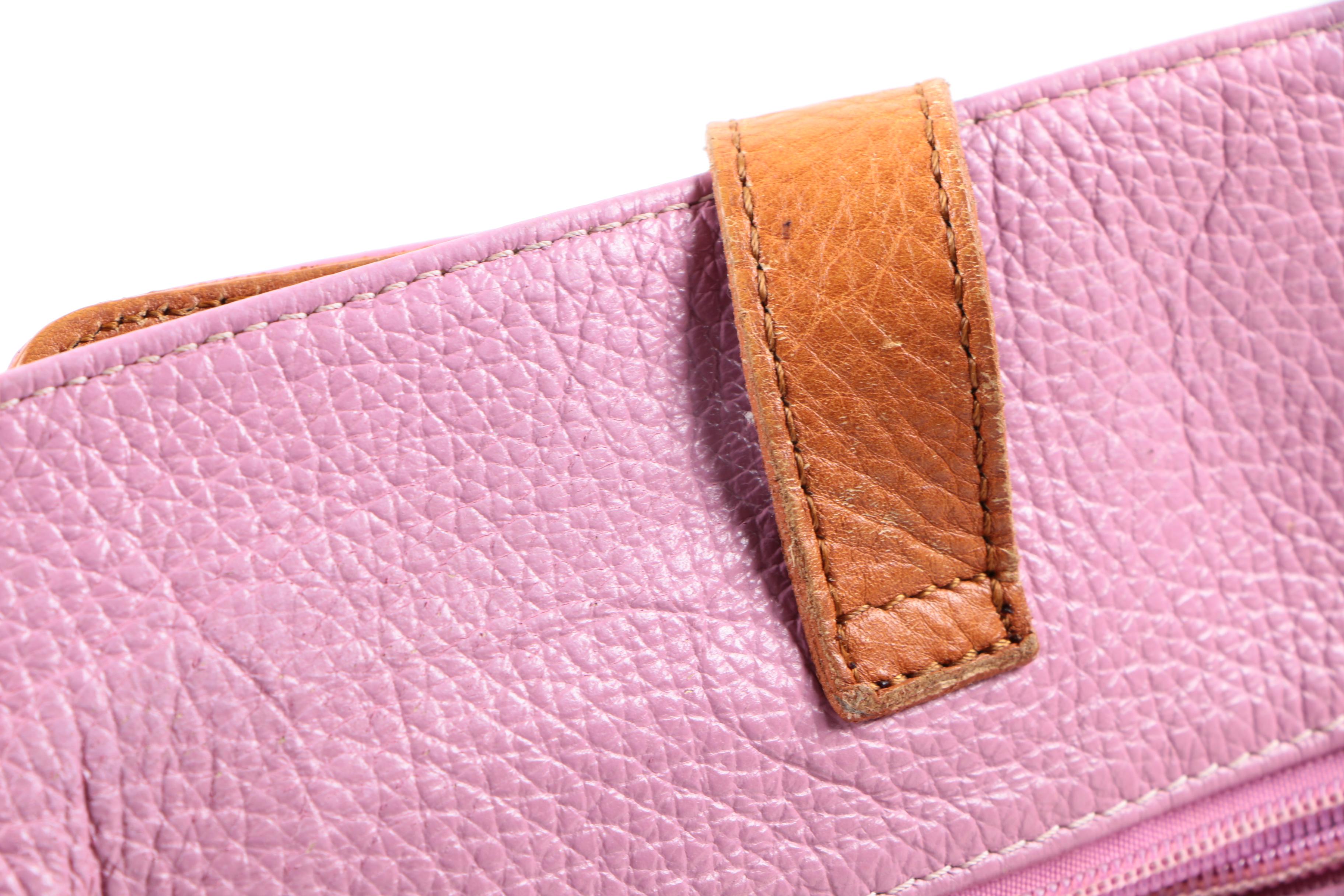 Valentina Pink Leather Bucket Bag