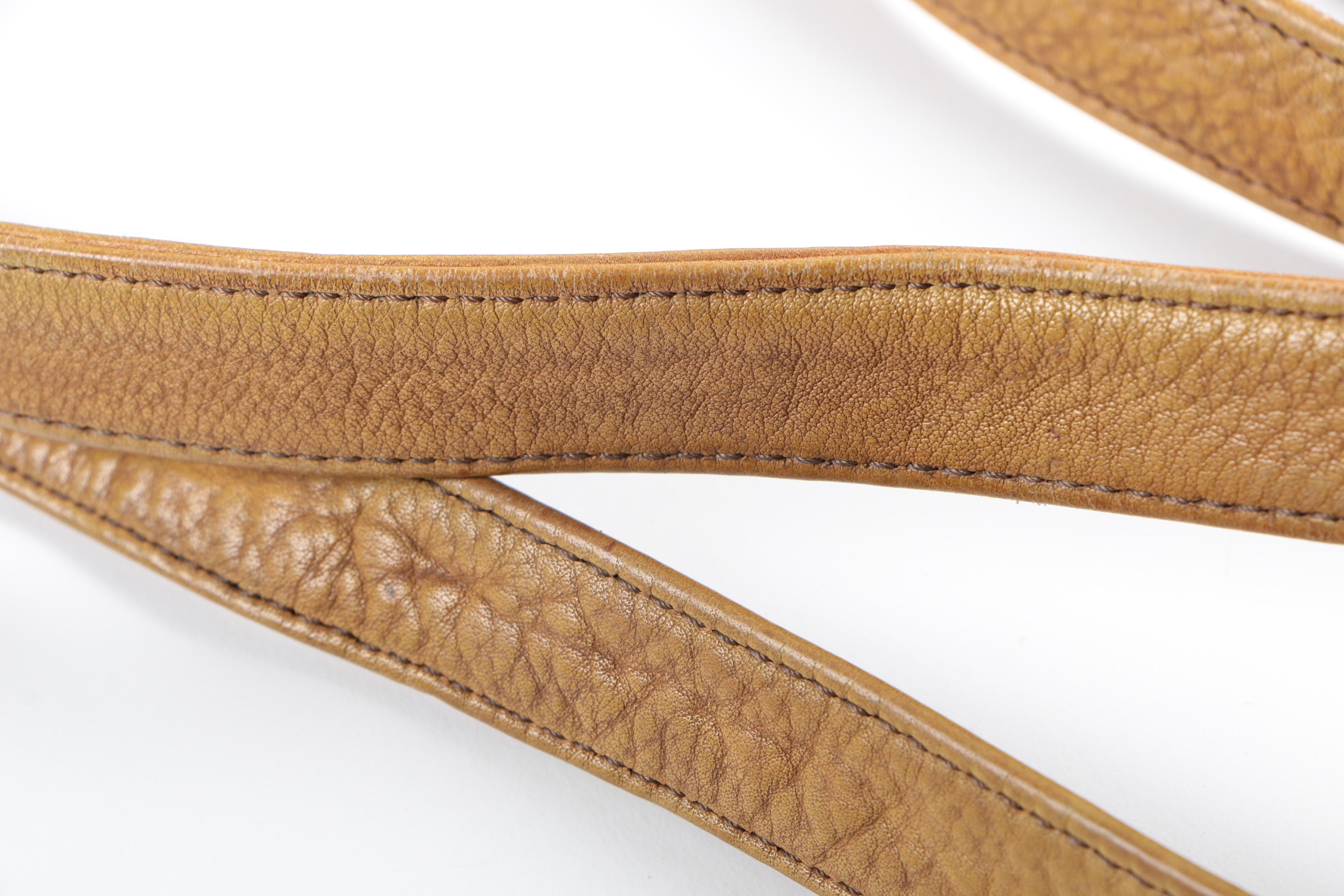 Two Anuschka Hand-Painted Leather Handbags