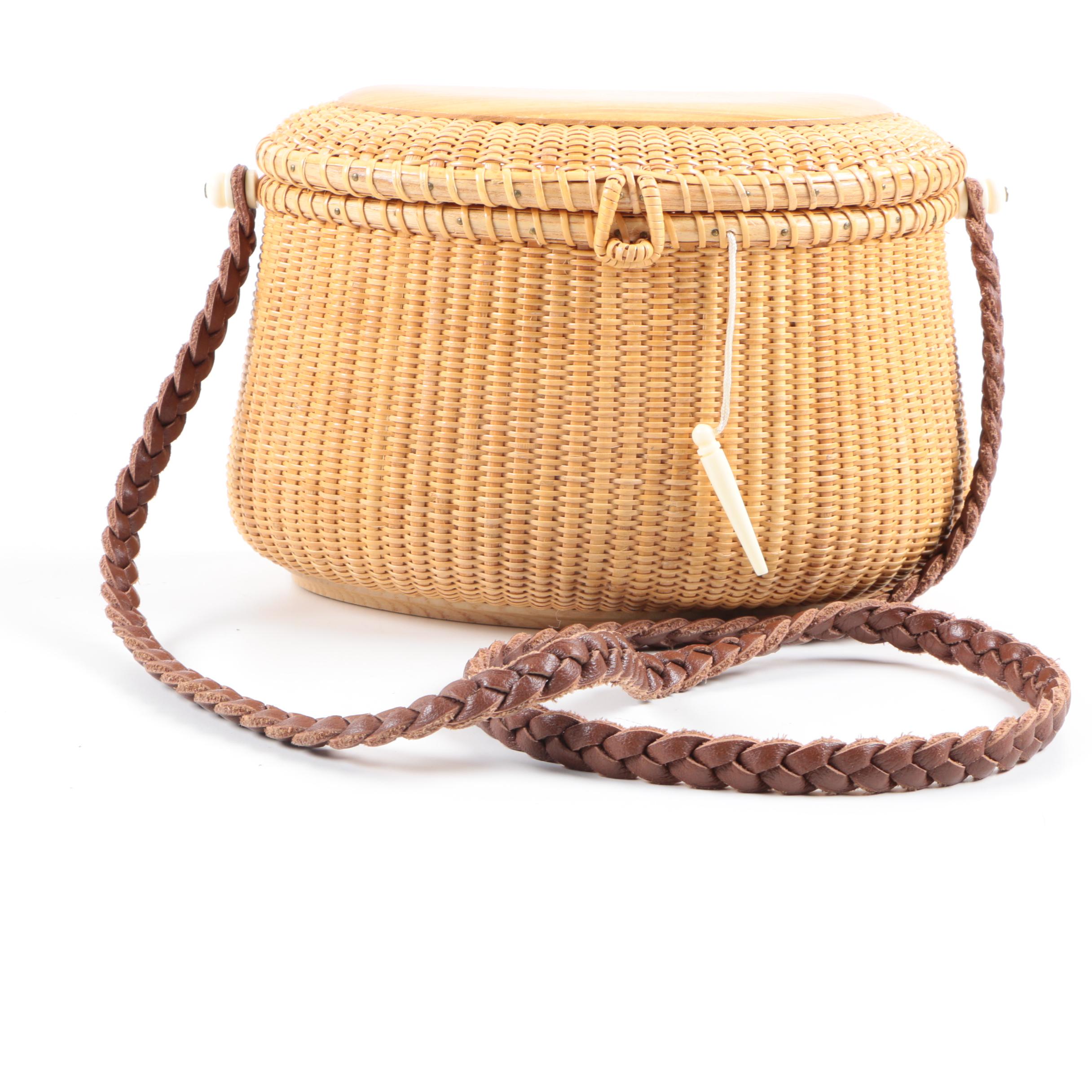 Vintage Basket Weave Handbag