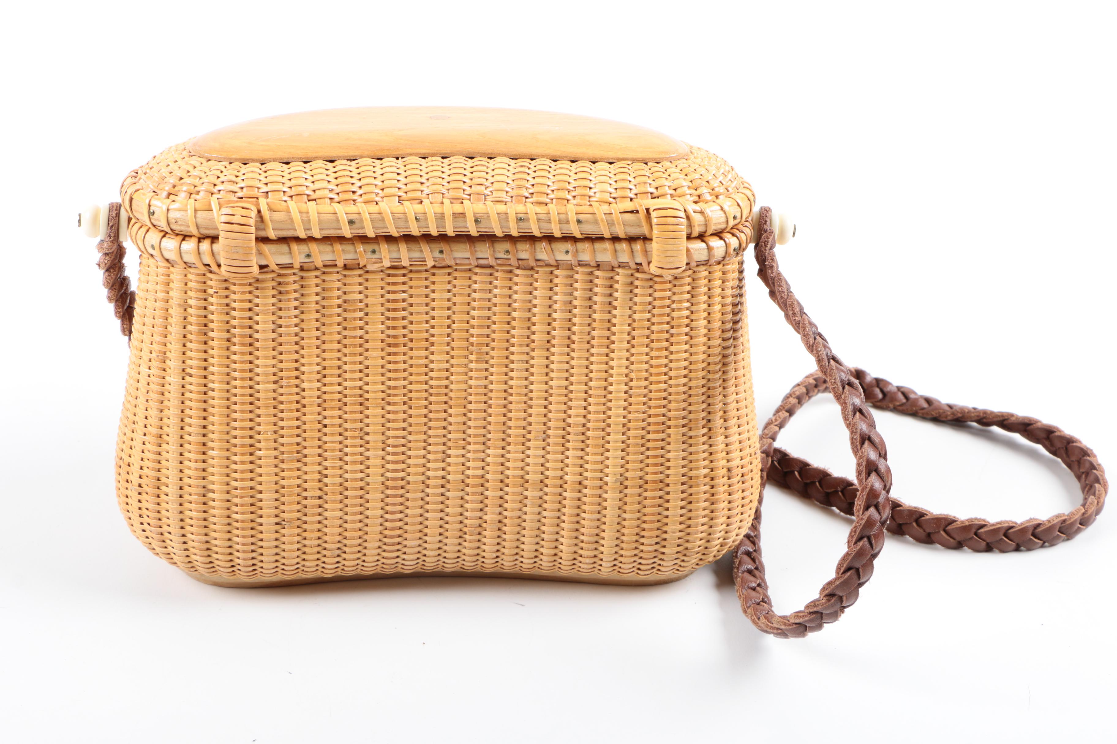 Vintage Basket Weave Handbag