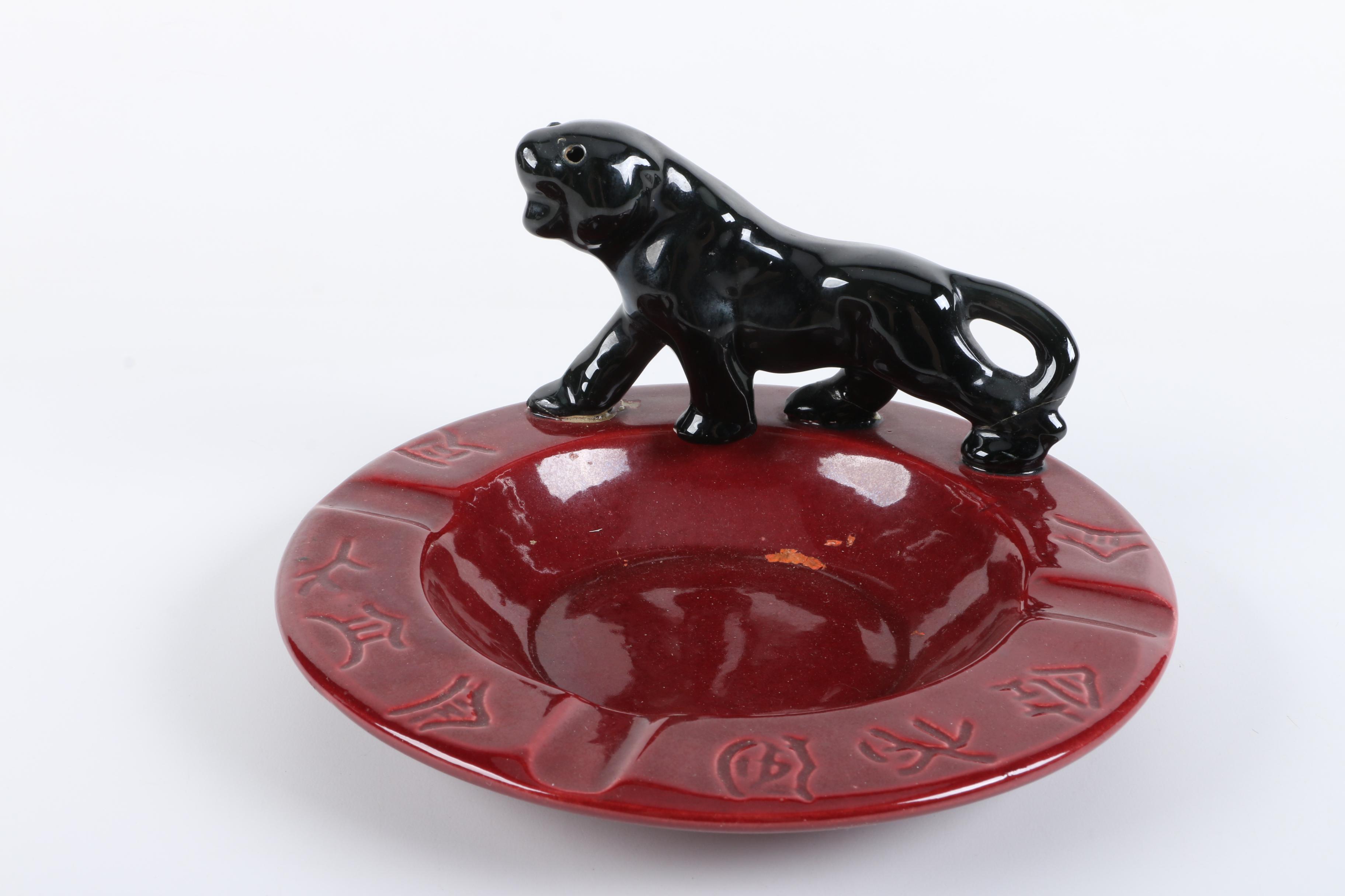 Vintage Ceramic Ash Receivers Featuring Royal Haeger