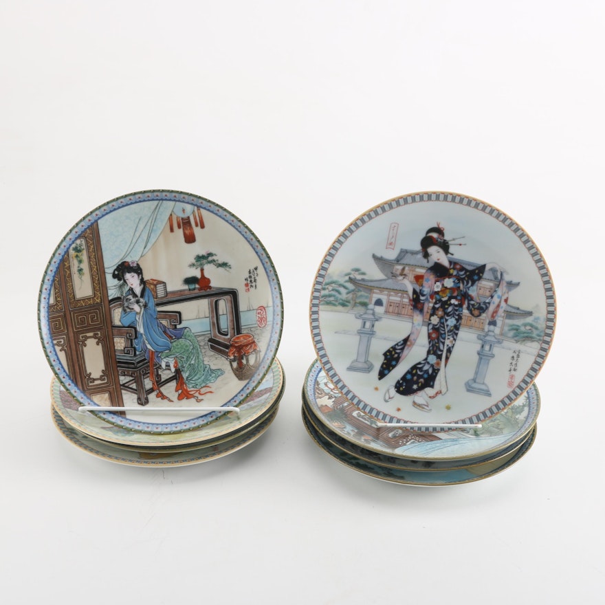 Ketsuzan-Kiln and Imperial Jingdezhen Porcelain Collectible Plates