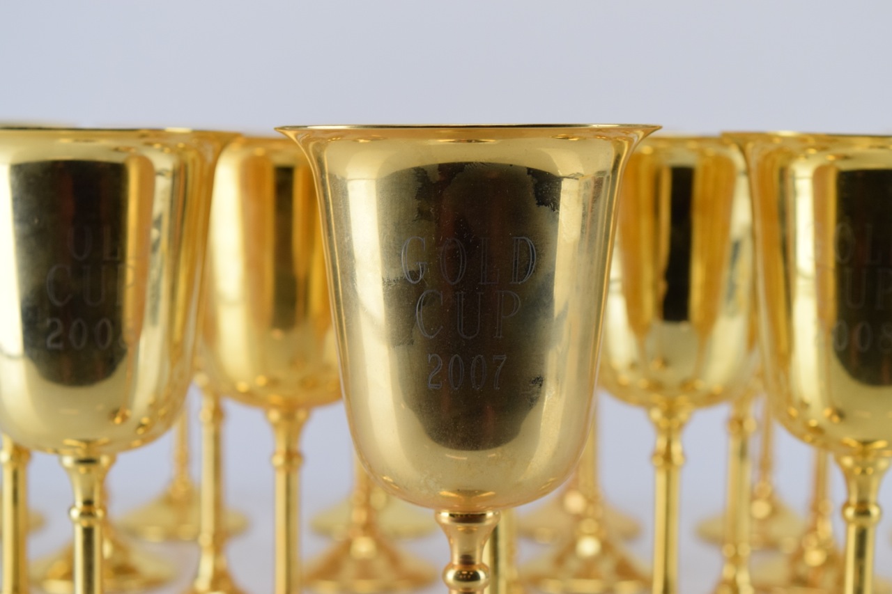 Brass Goblets with Engraving