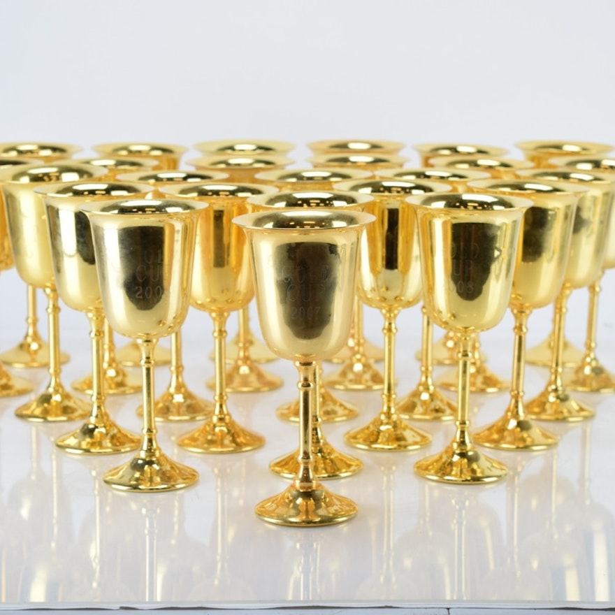 Brass Goblets with Engraving