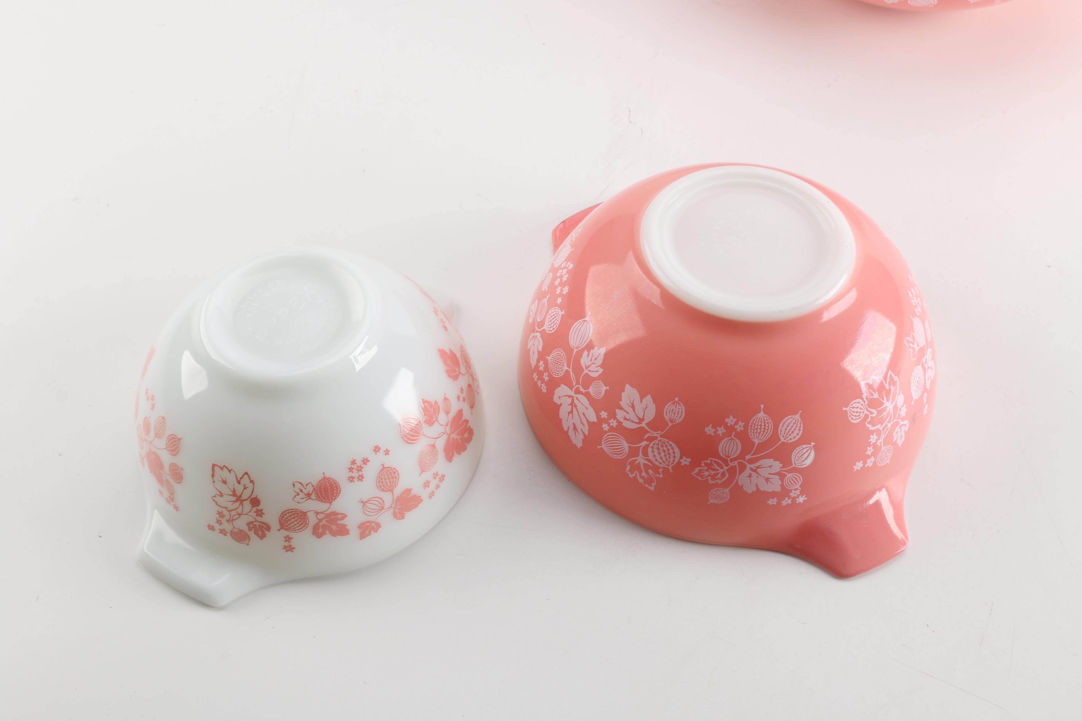 Vintage Pyrex "Gooseberry" Cinderella Nesting Mixing Bowls
