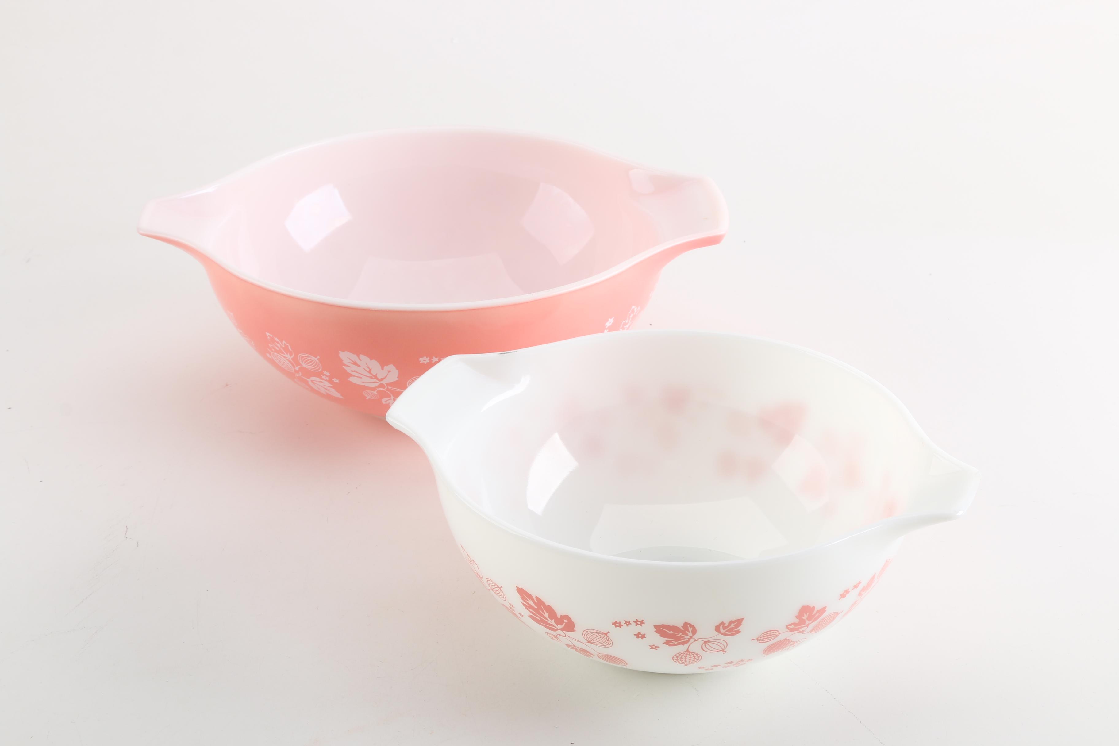 Vintage Pyrex "Gooseberry" Cinderella Nesting Mixing Bowls