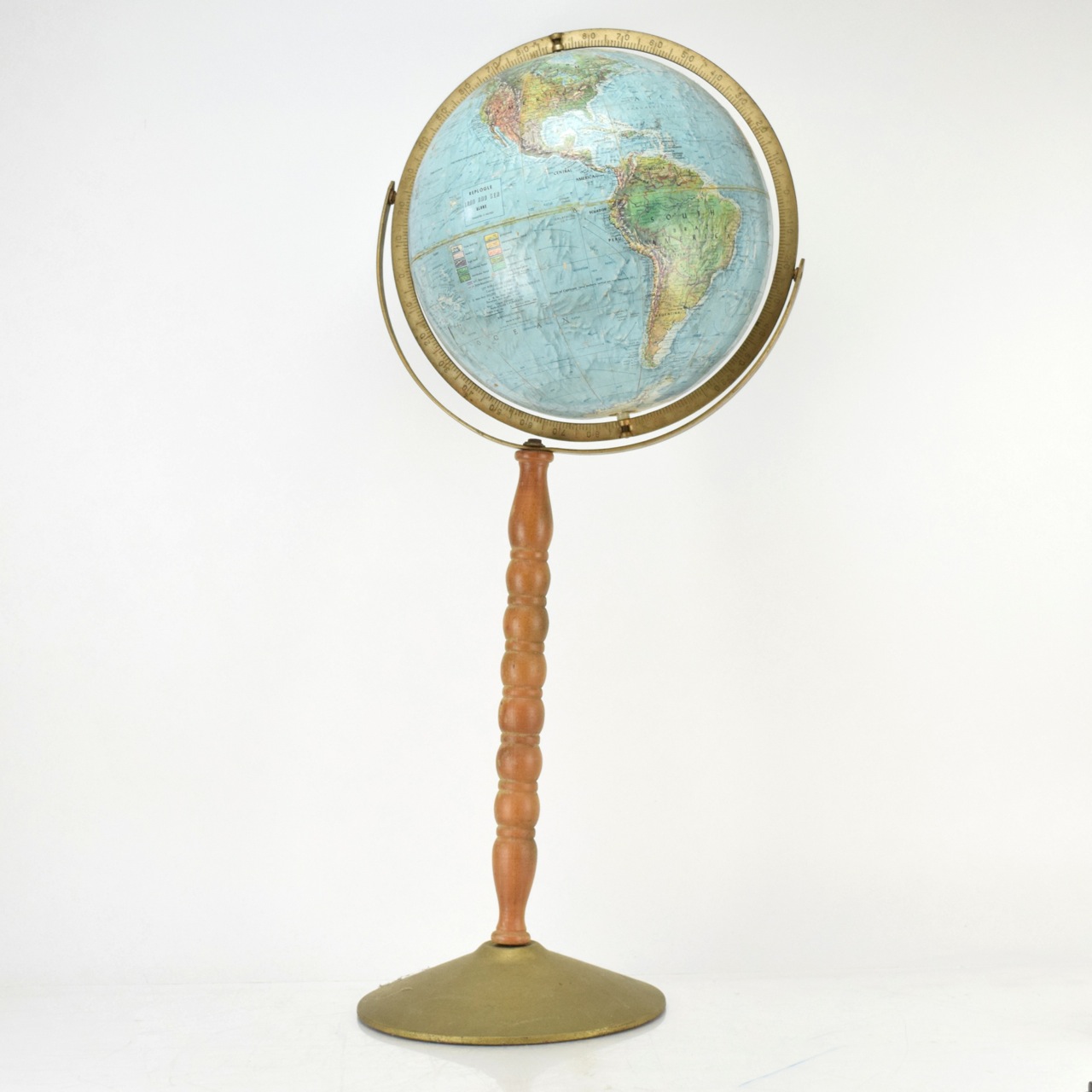 Vintage Replogle Globe on Stand