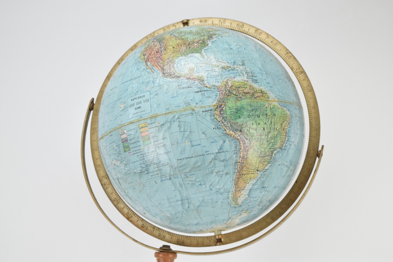 Vintage Replogle Globe on Stand