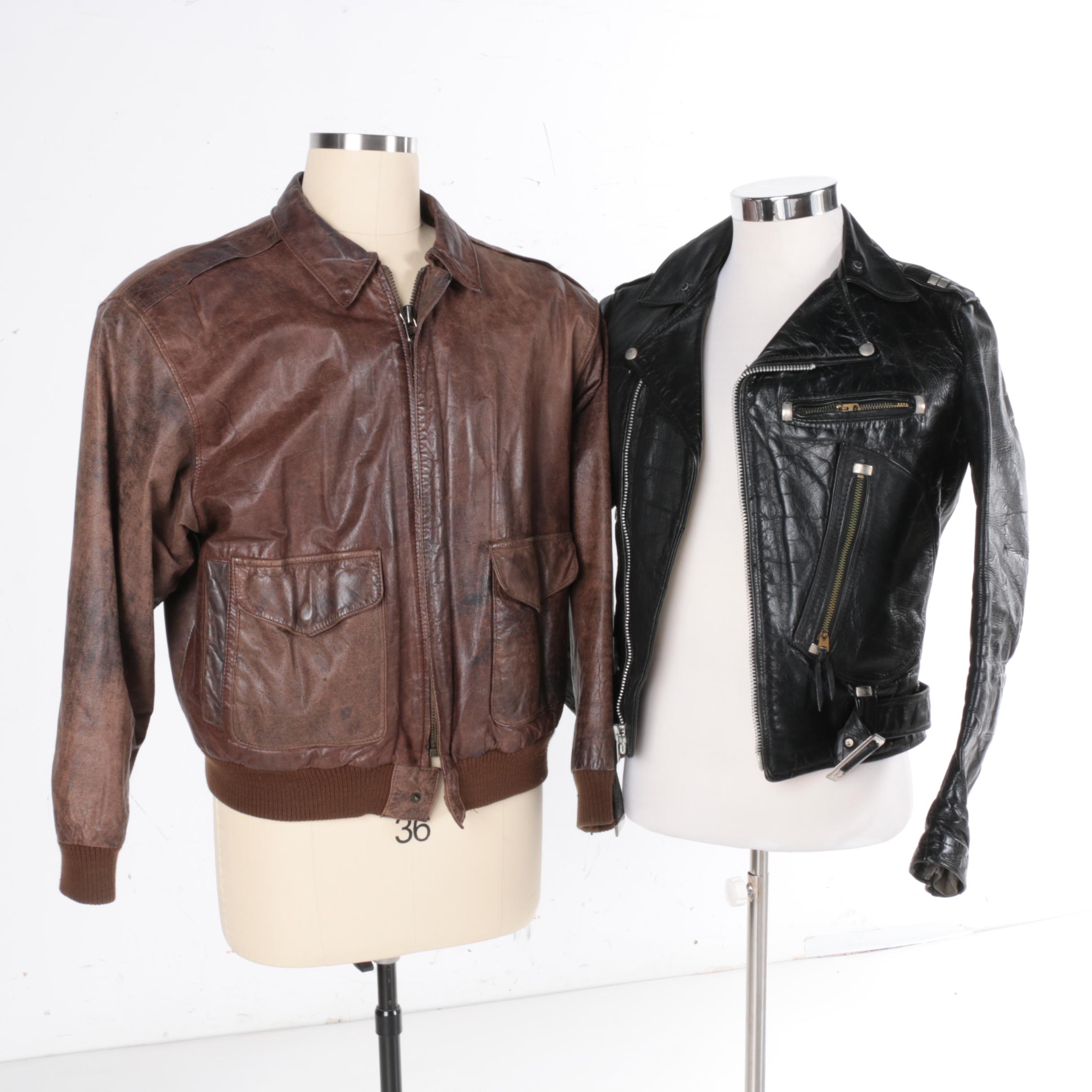 Men's Leather Jackets Including G-III