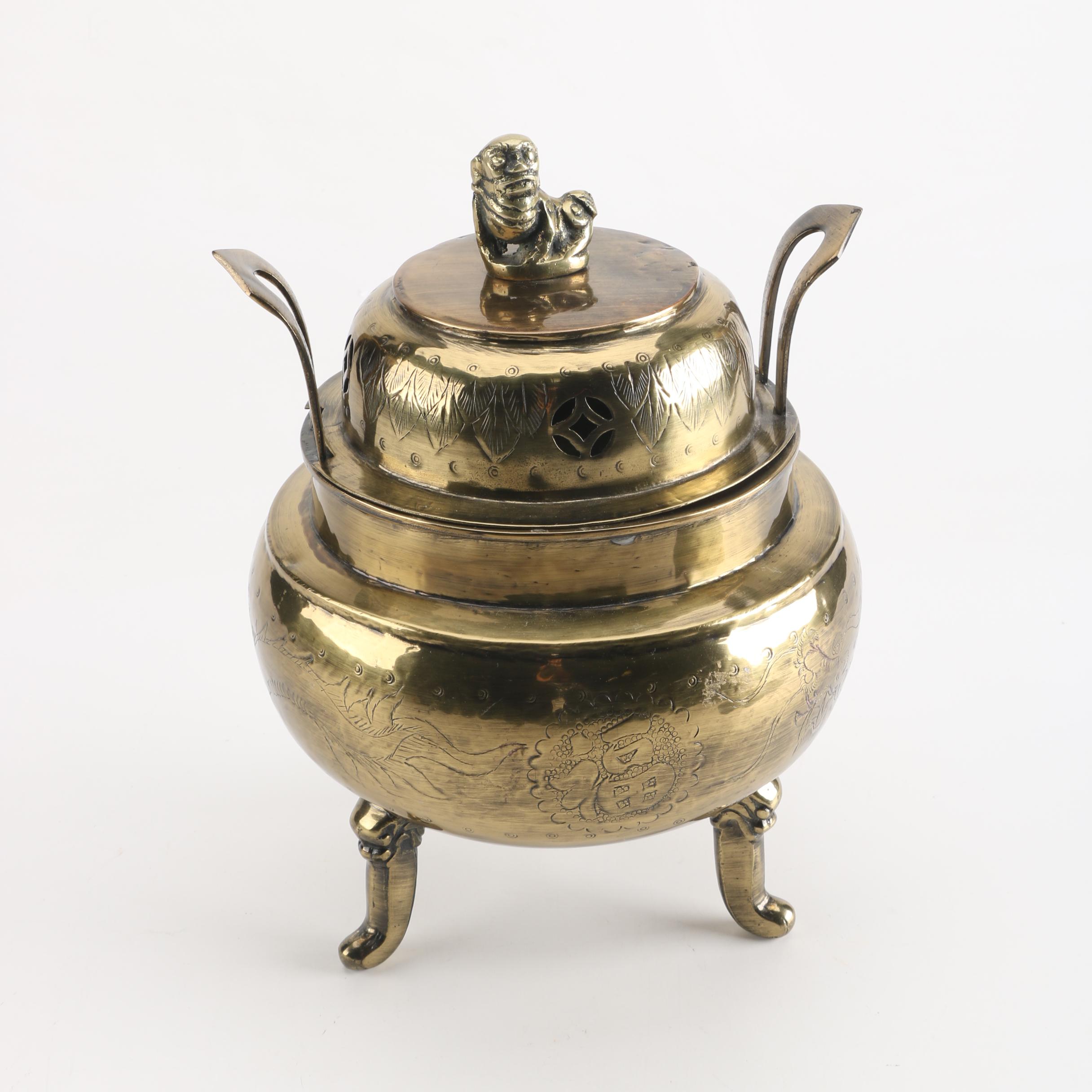 Chinese Brass Censor