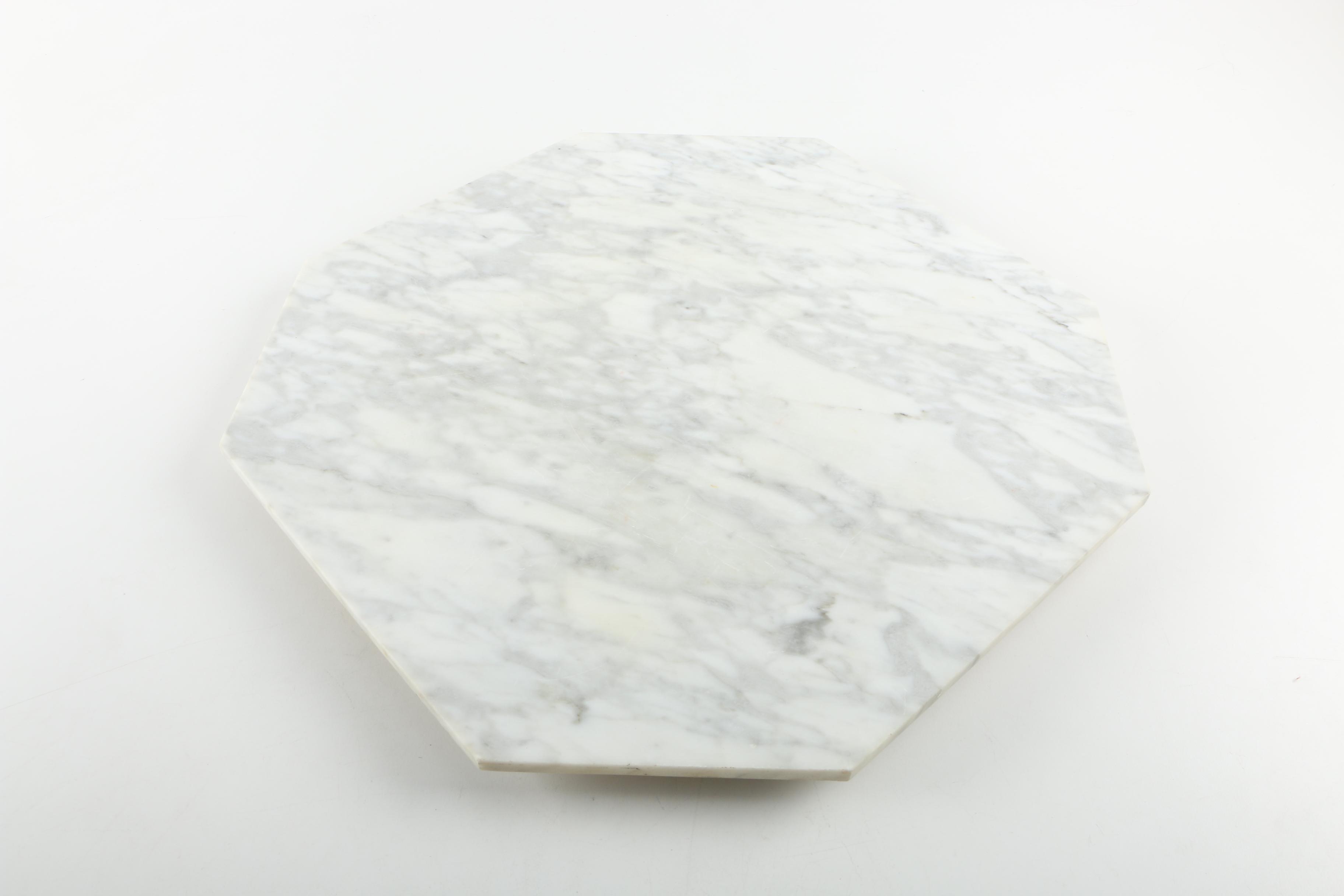 Marble Lazy Susan and Trivet