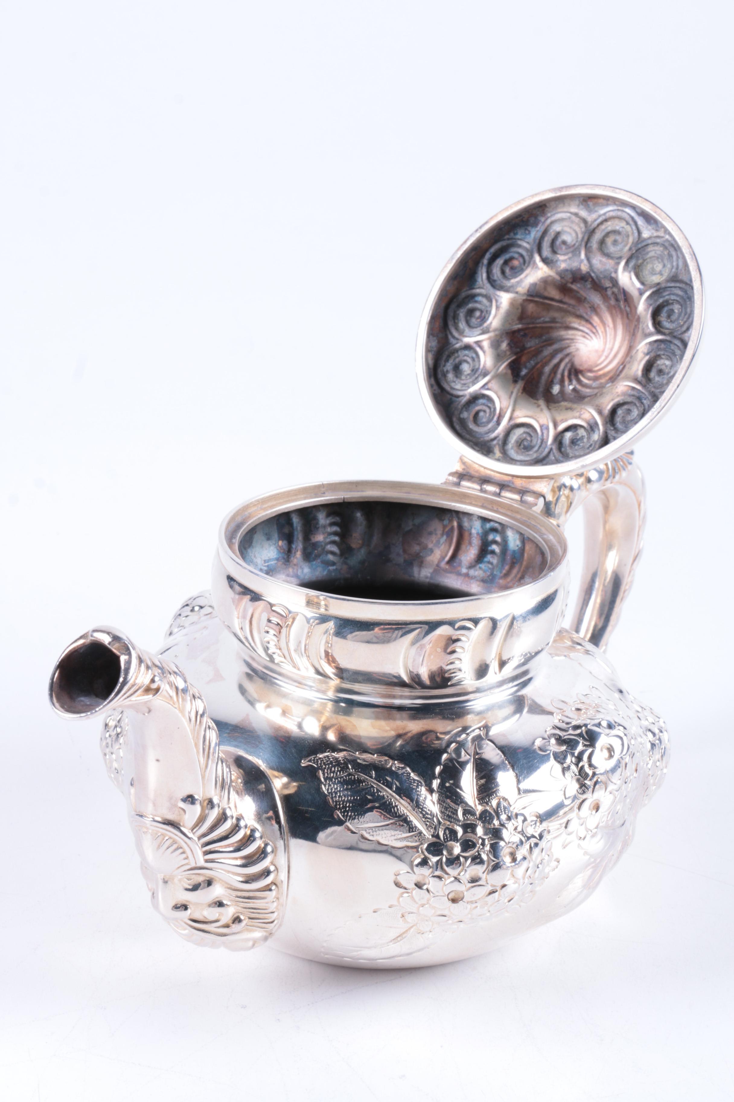 Meriden Britannia Co. "1985" Silver Plate Tea Set