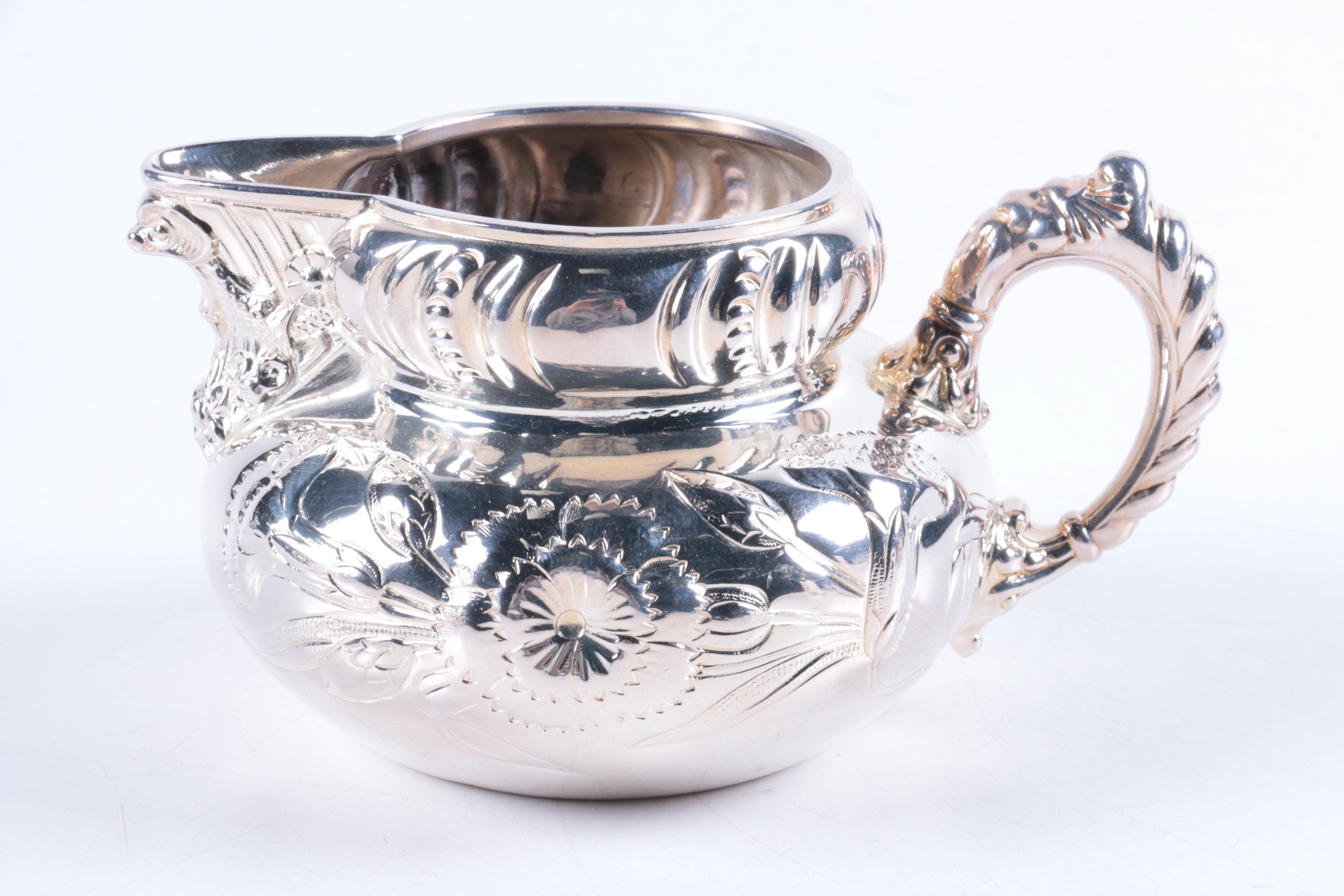 Meriden Britannia Co. "1985" Silver Plate Tea Set