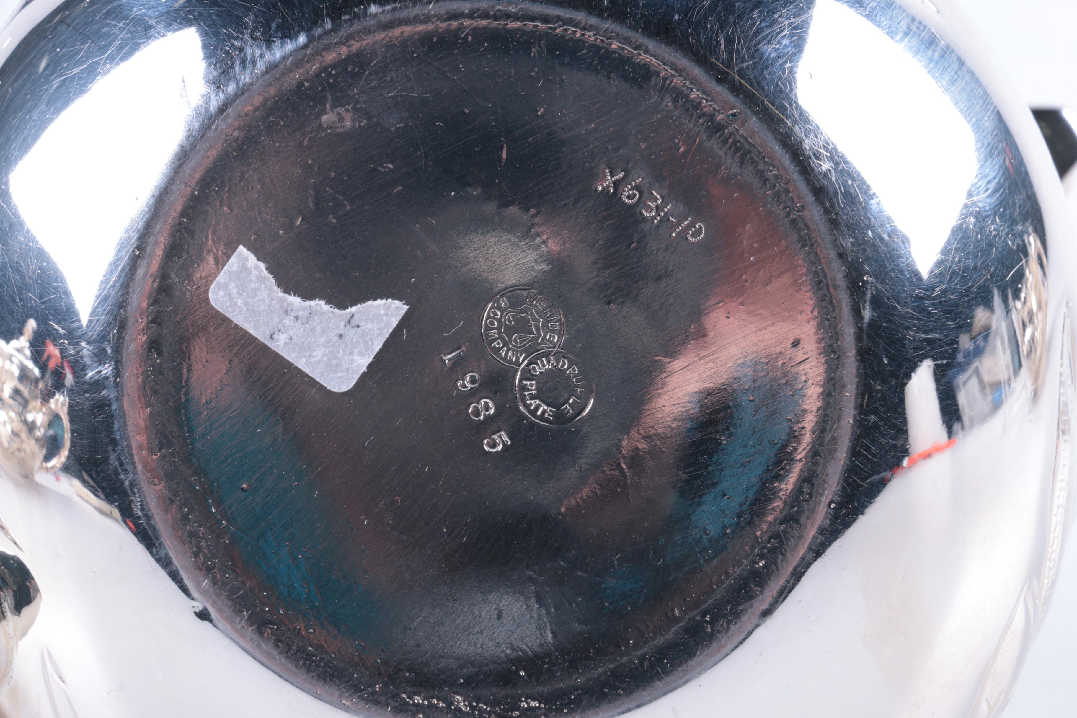 Meriden Britannia Co. "1985" Silver Plate Tea Set