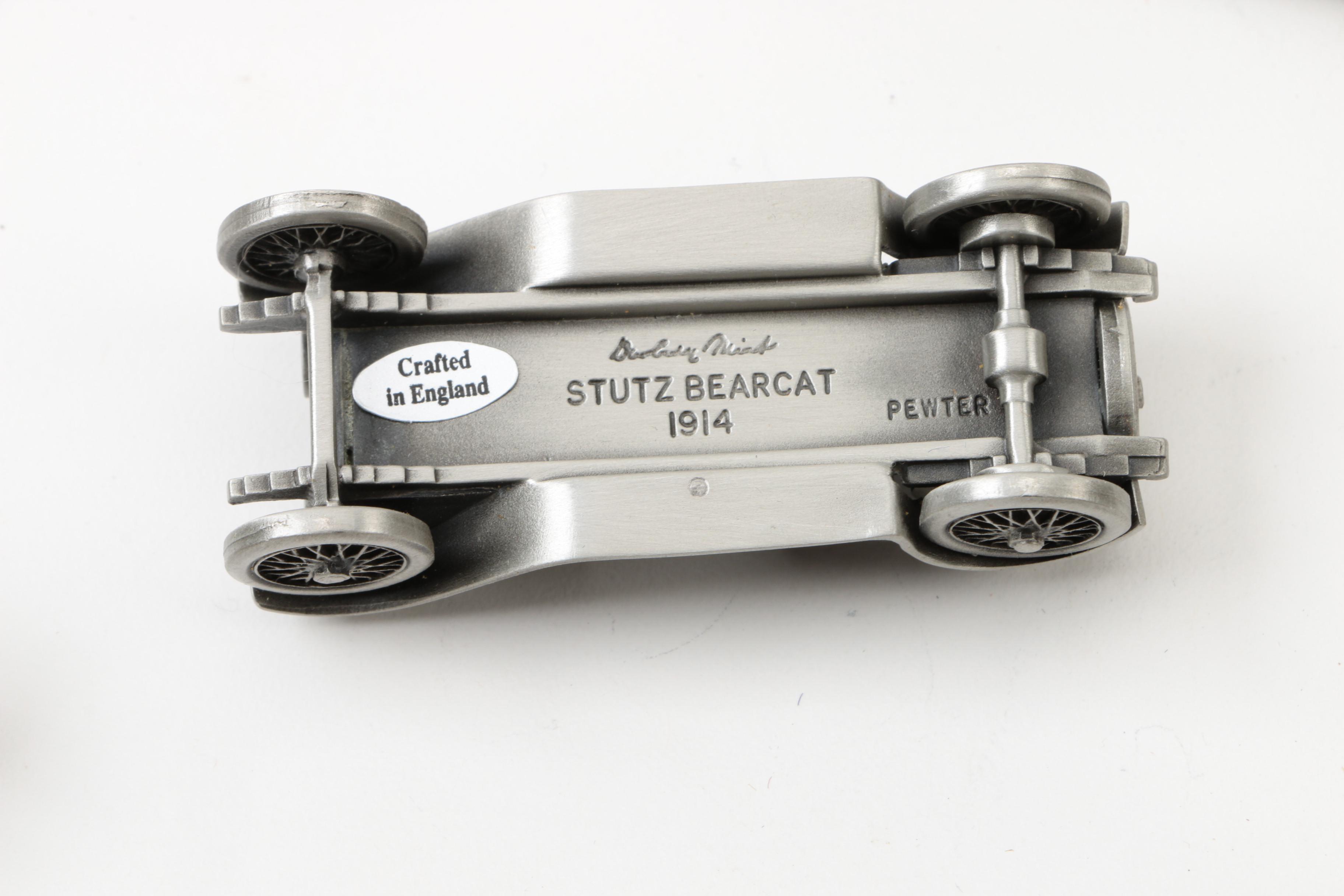 Collection of Danbury Mint Pewter Cars