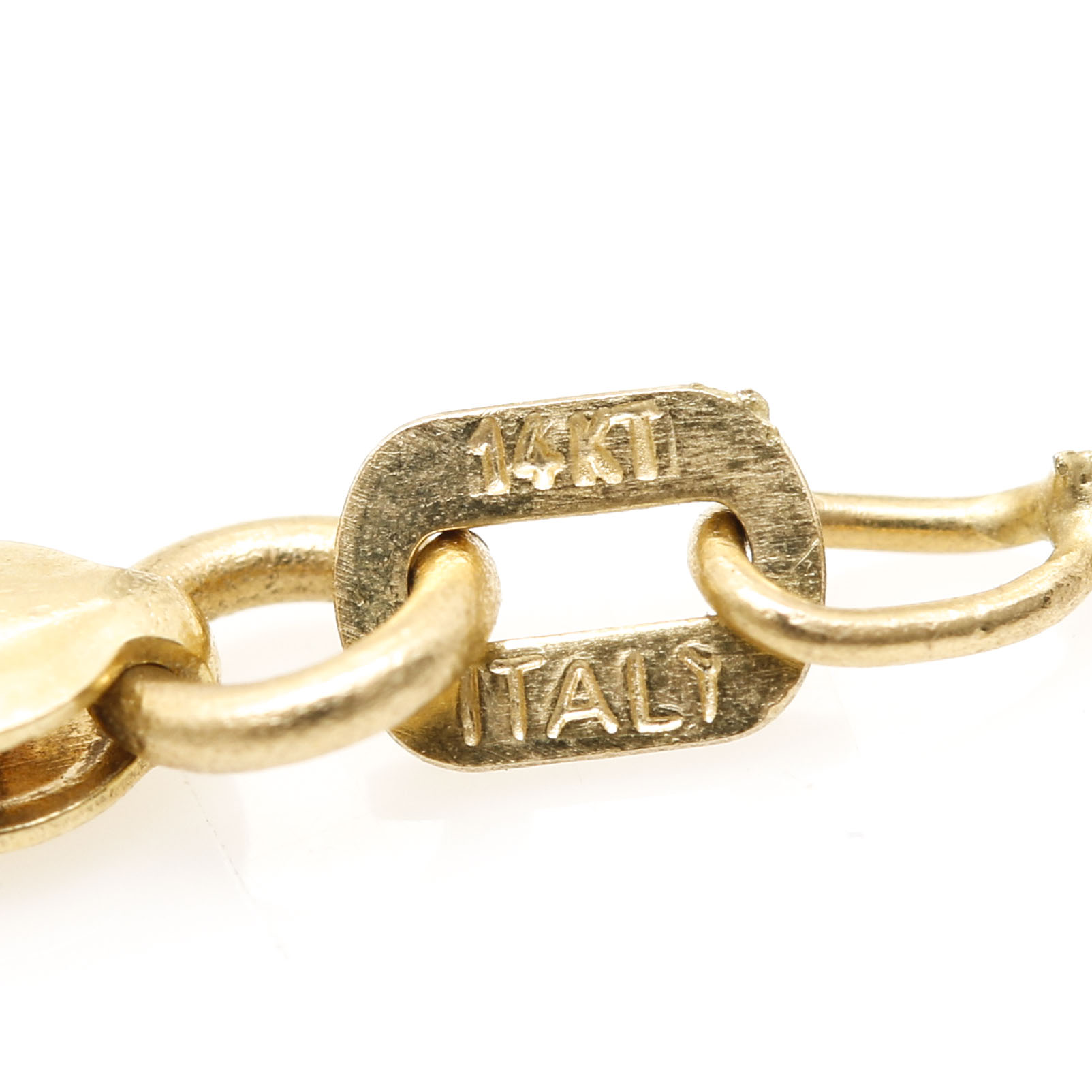 14K Yellow Gold Box Chain Necklace