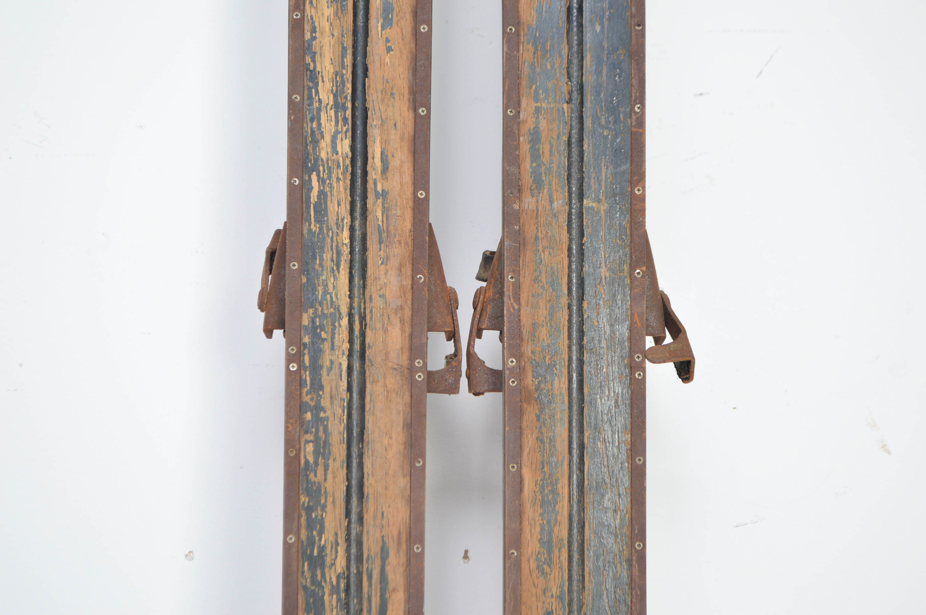 Vintage Wooden Snow Skis