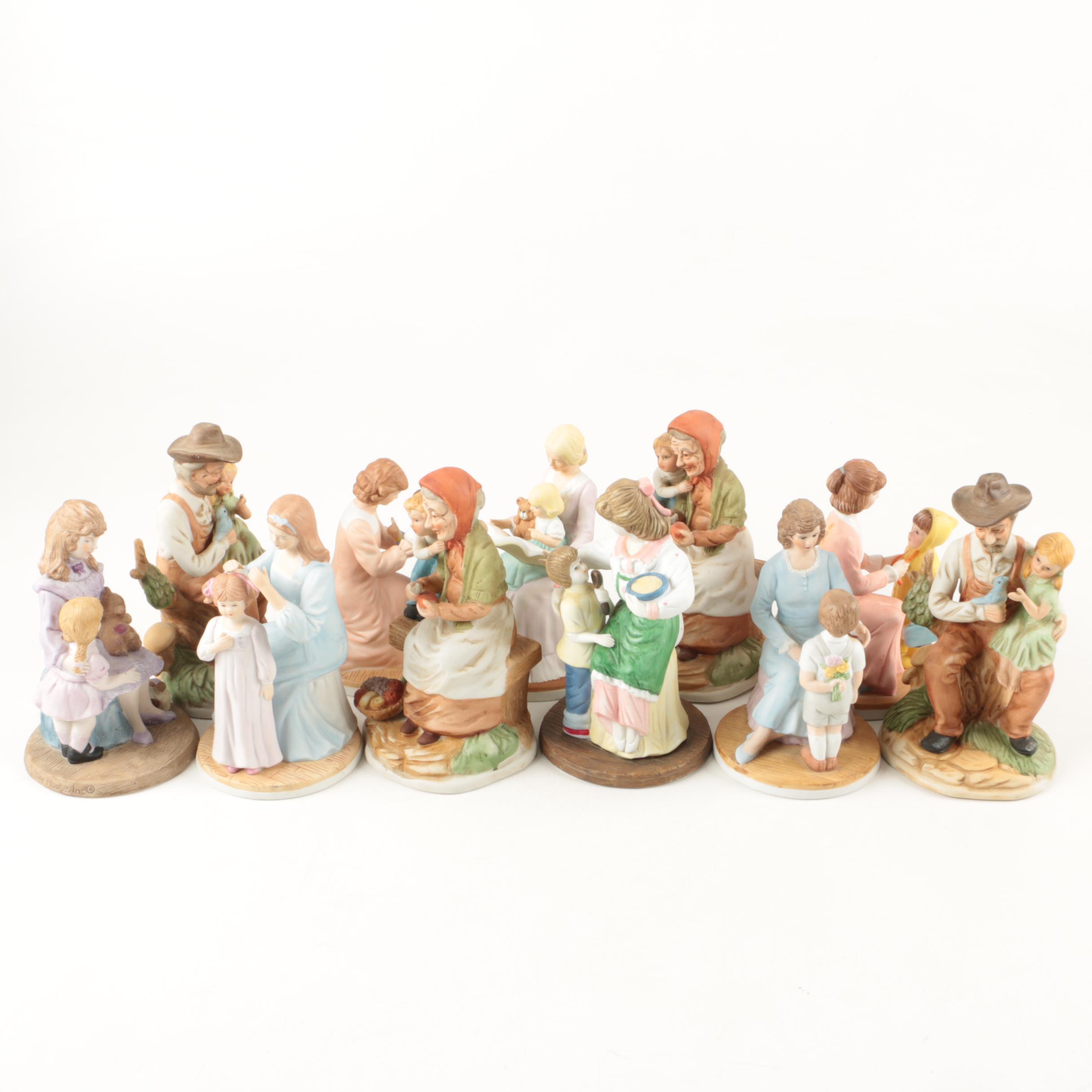 Vintage Porcelain Figurines including Heritage House