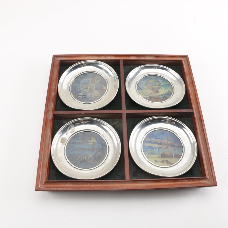 Anniversary of Flight Decorative Plates and Frame