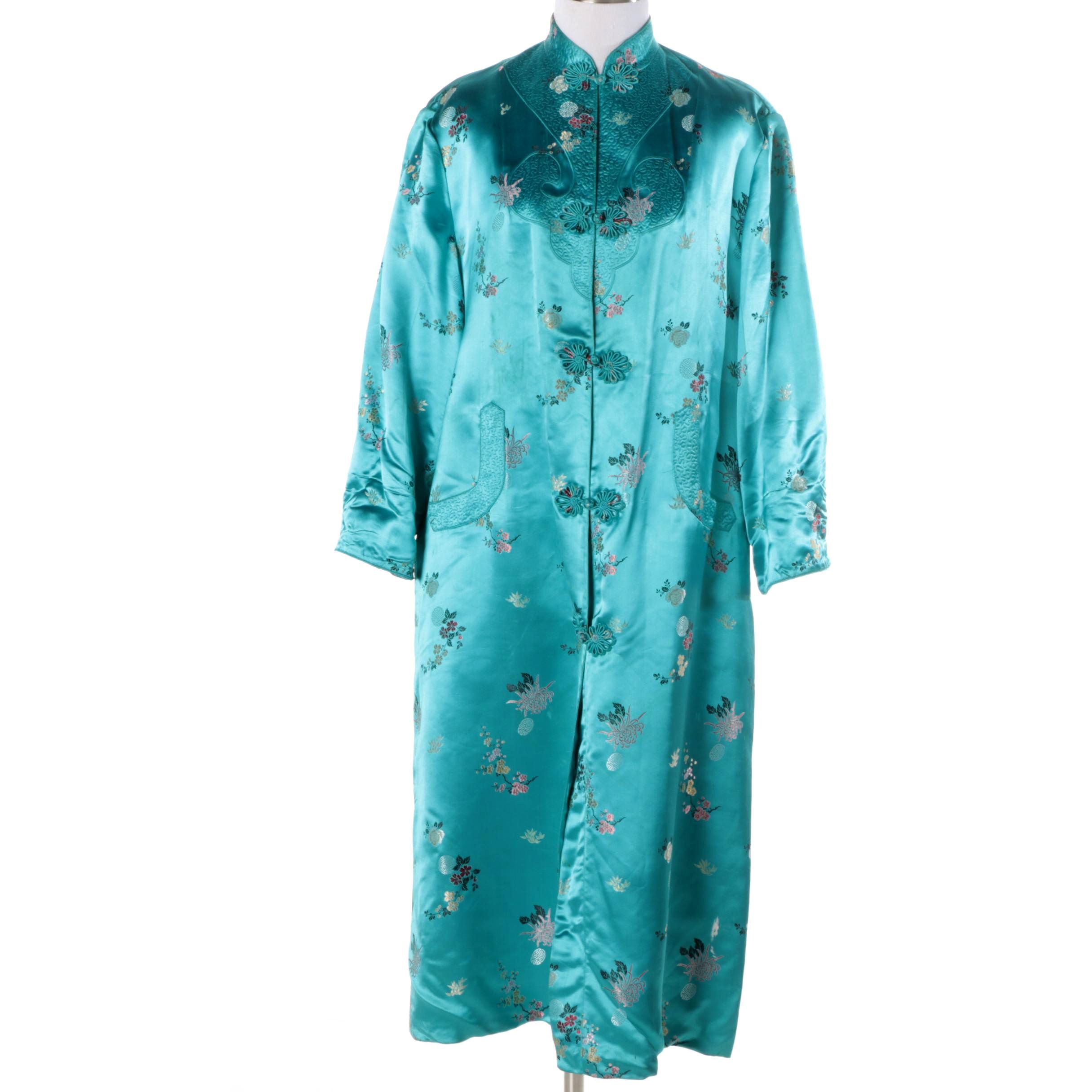 Vintage Chinese Style Brocade Robe by Mulchands Singapore