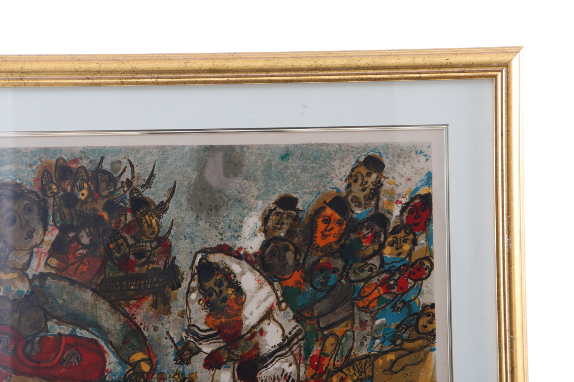 Theo Tobiasse Lithograph 'Un Chant de Violon Qui Nous Sort de Mitzraïn'