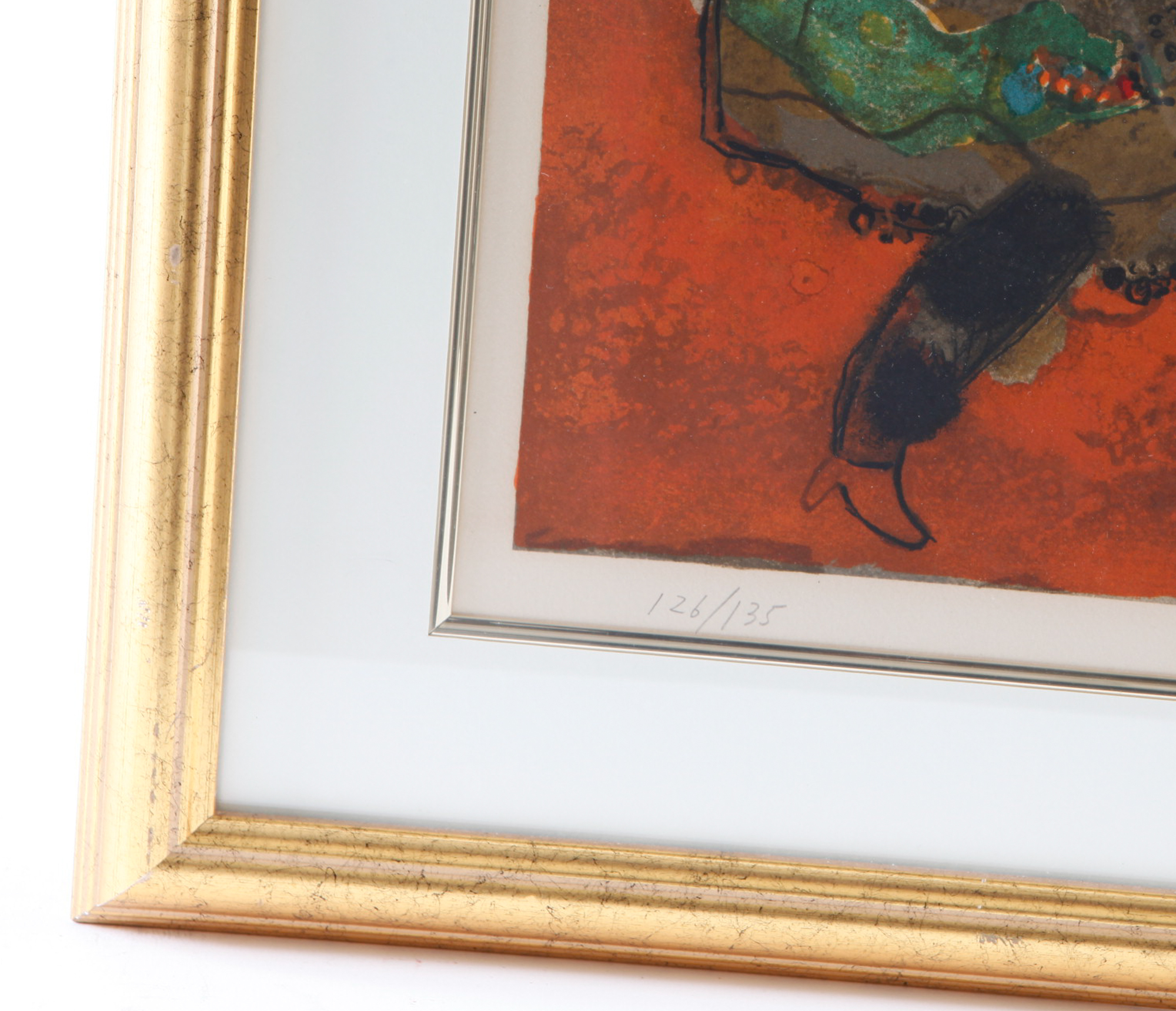 Theo Tobiasse Lithograph 'Un Chant de Violon Qui Nous Sort de Mitzraïn'