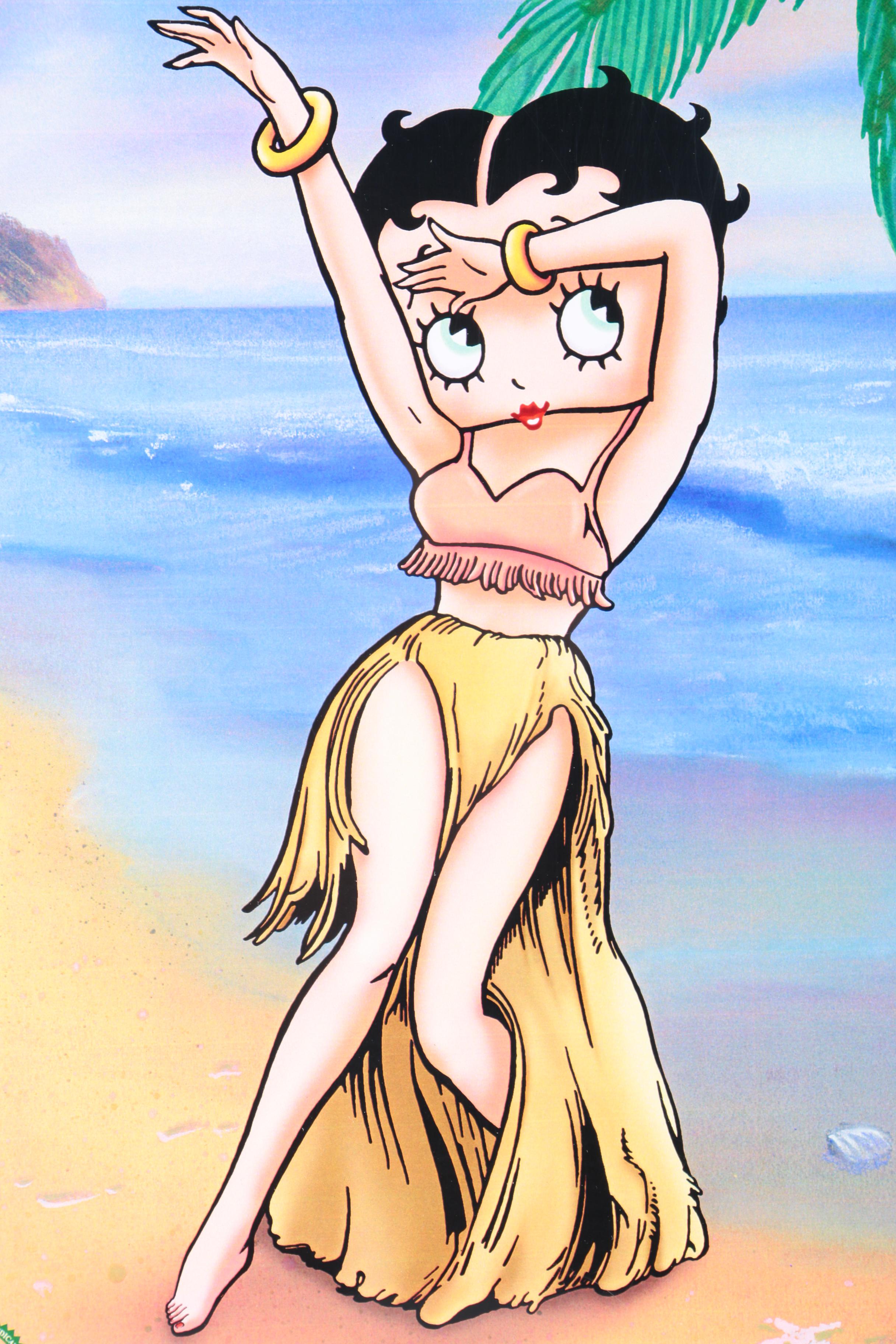 Limited Edition Betty Boop Offset Lithograph Prints Including "Hula Betty"