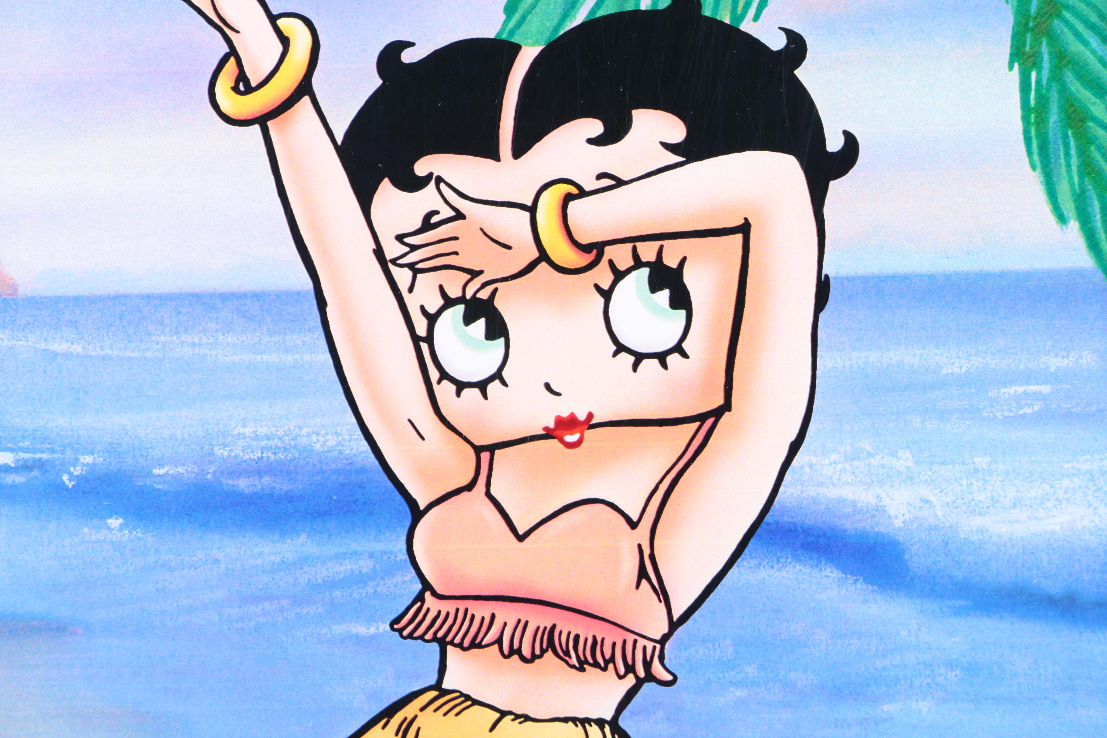 Limited Edition Betty Boop Offset Lithograph Prints Including "Hula Betty"