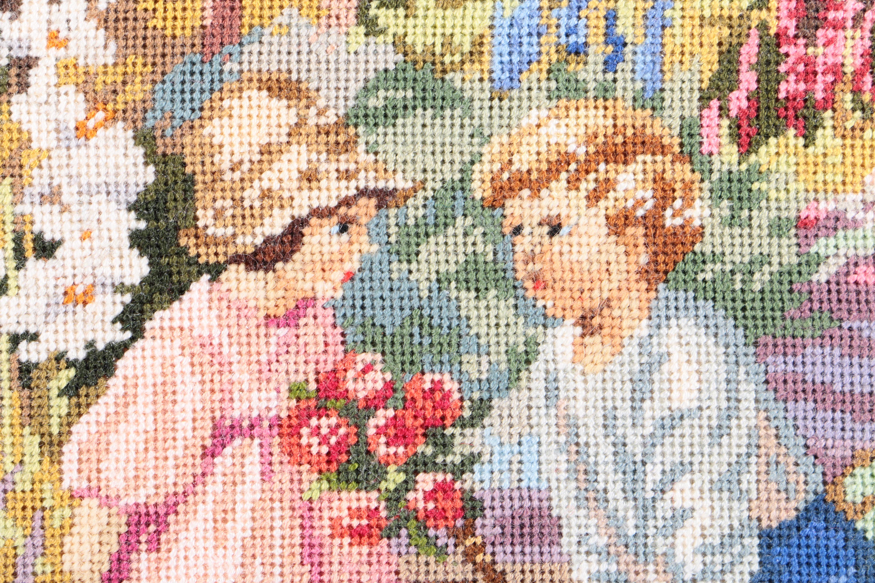 Needlework of Children in a Garden