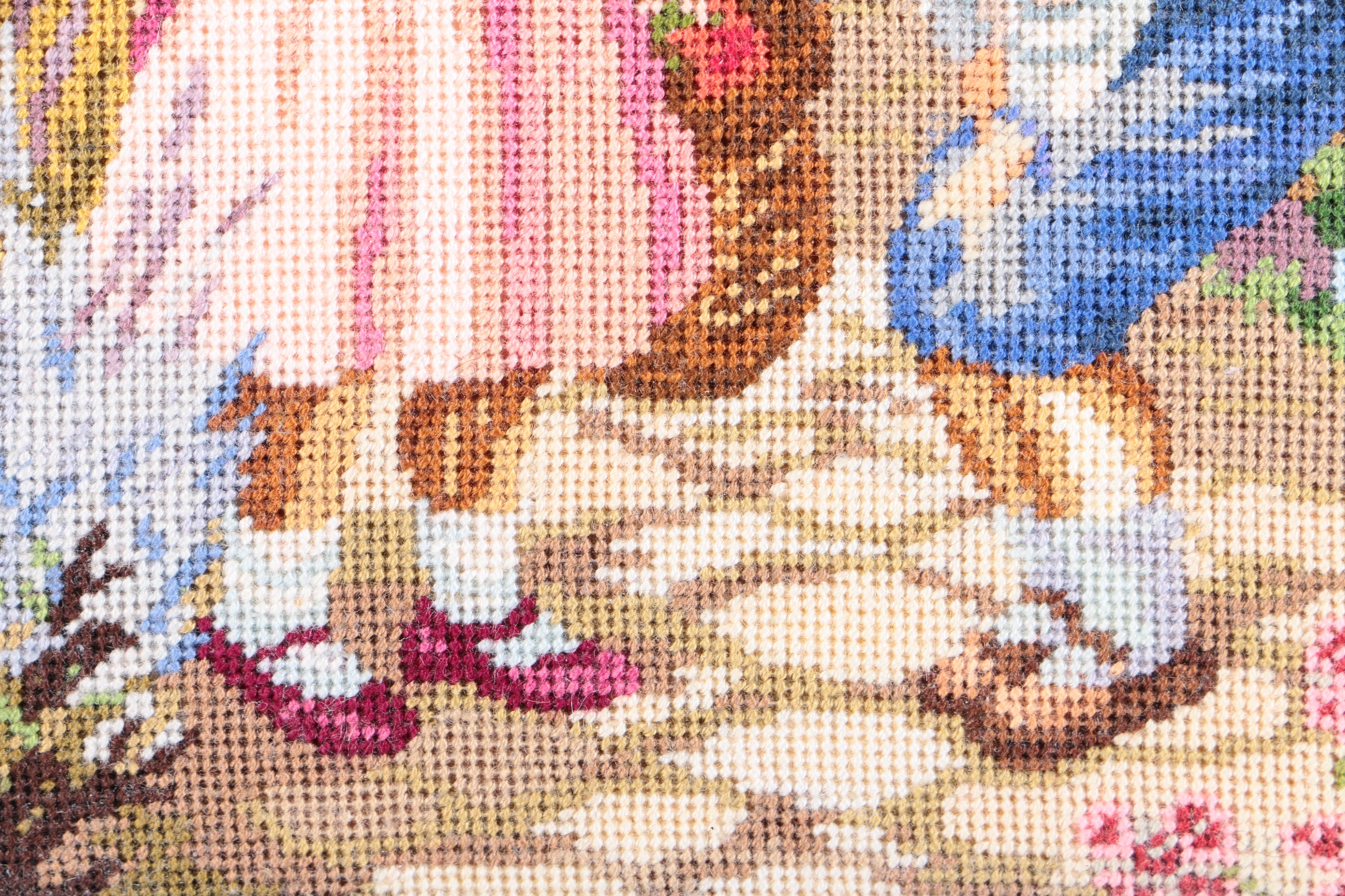 Needlework of Children in a Garden