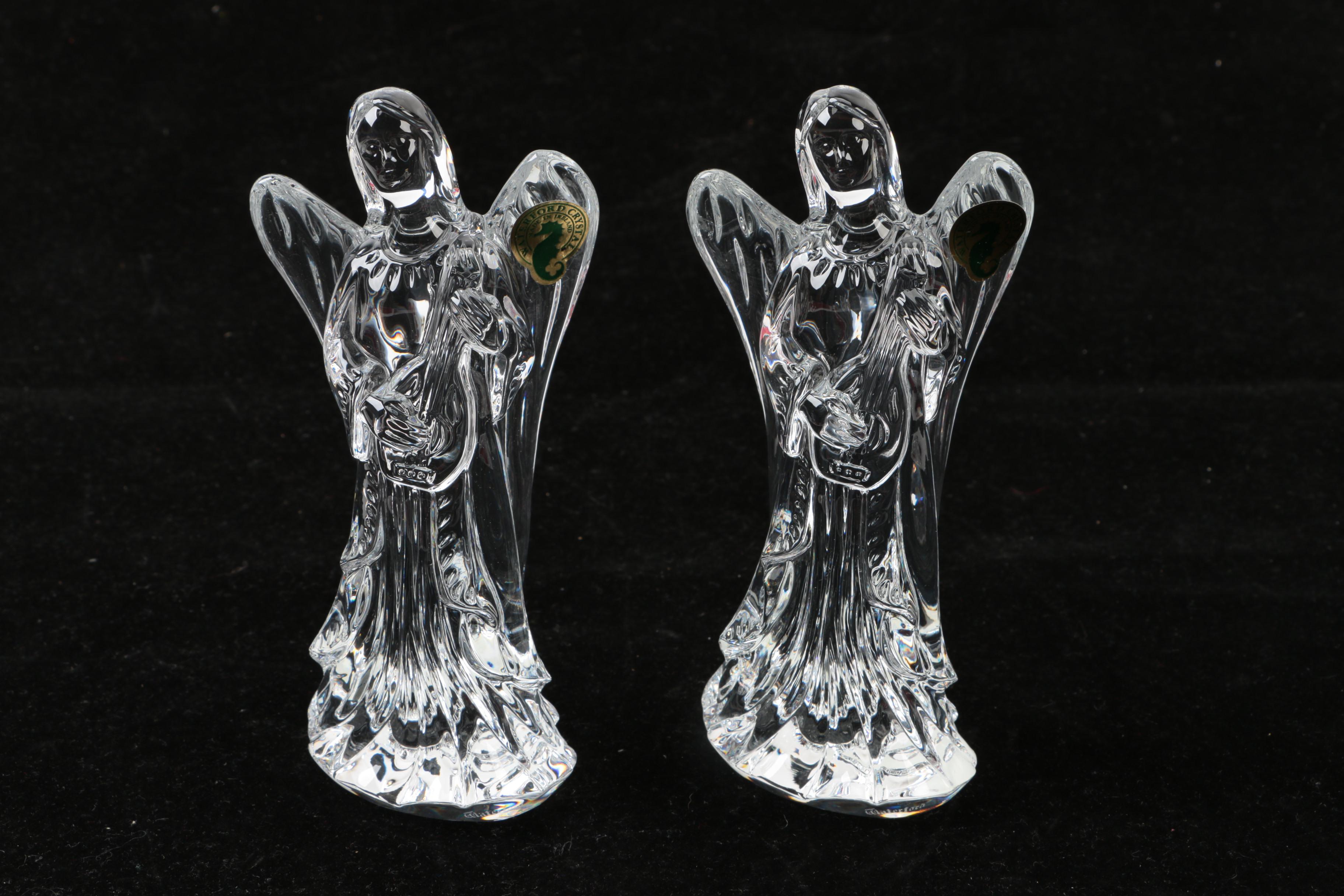 Crystal Nativity Figurines Featuring Waterford