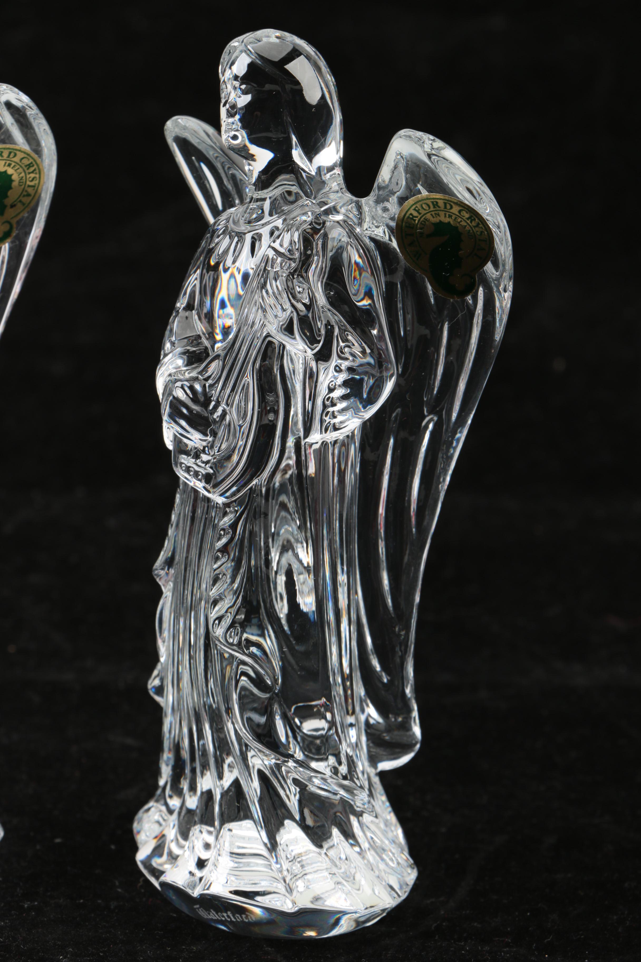 Crystal Nativity Figurines Featuring Waterford