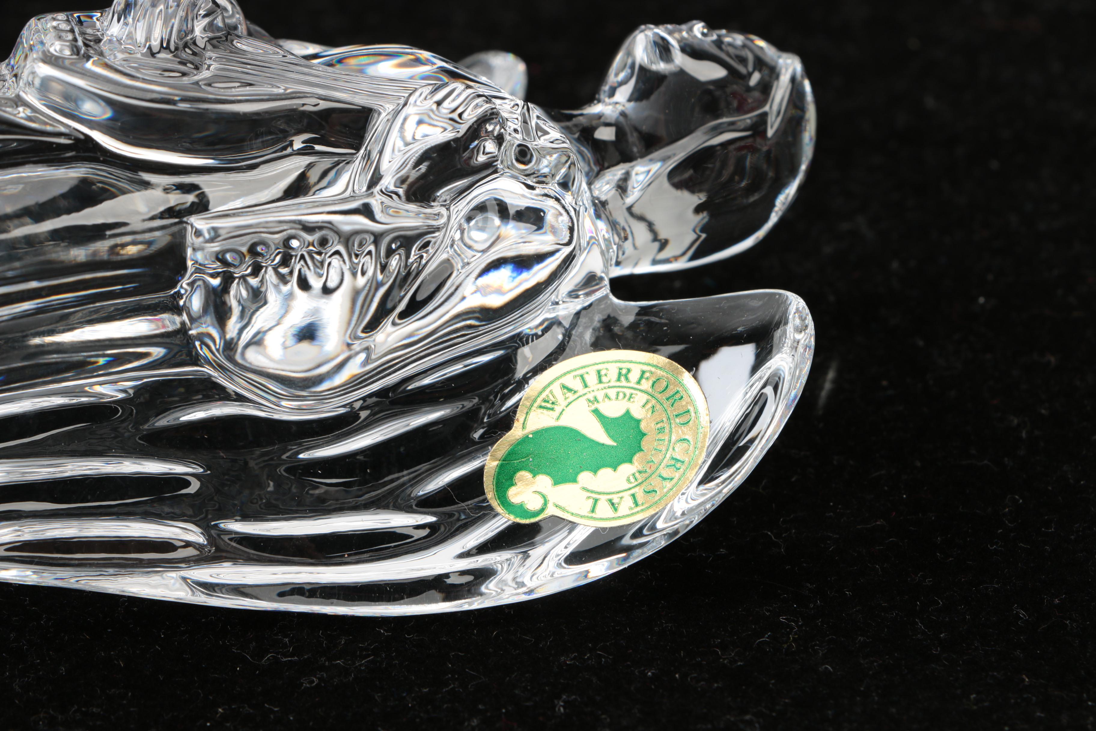 Crystal Nativity Figurines Featuring Waterford