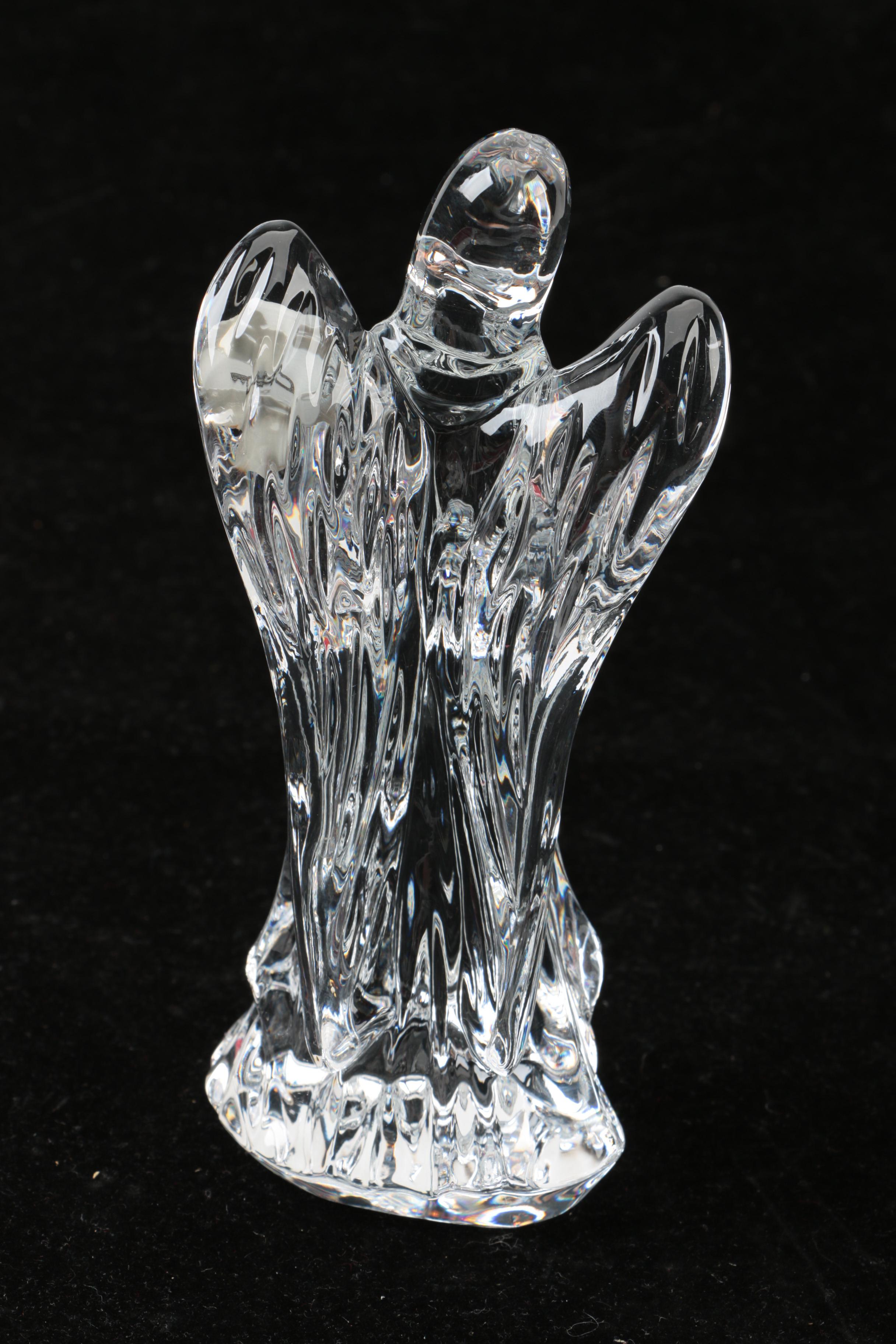 Crystal Nativity Figurines Featuring Waterford