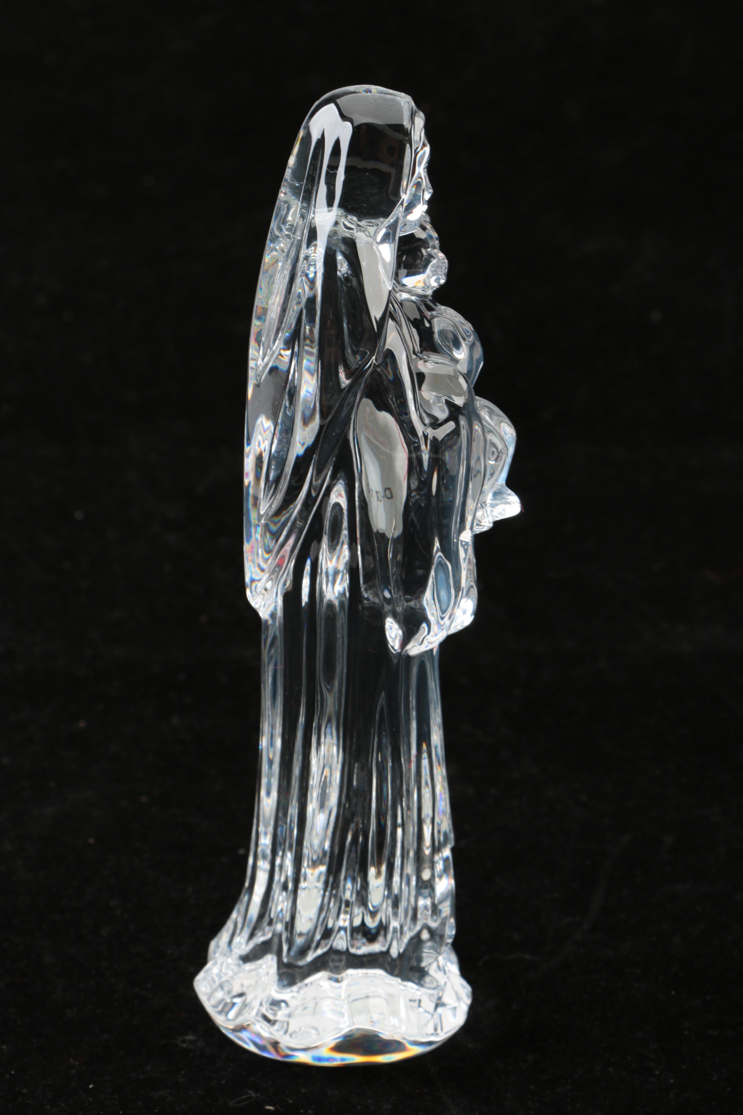 Crystal Nativity Figurines Featuring Waterford