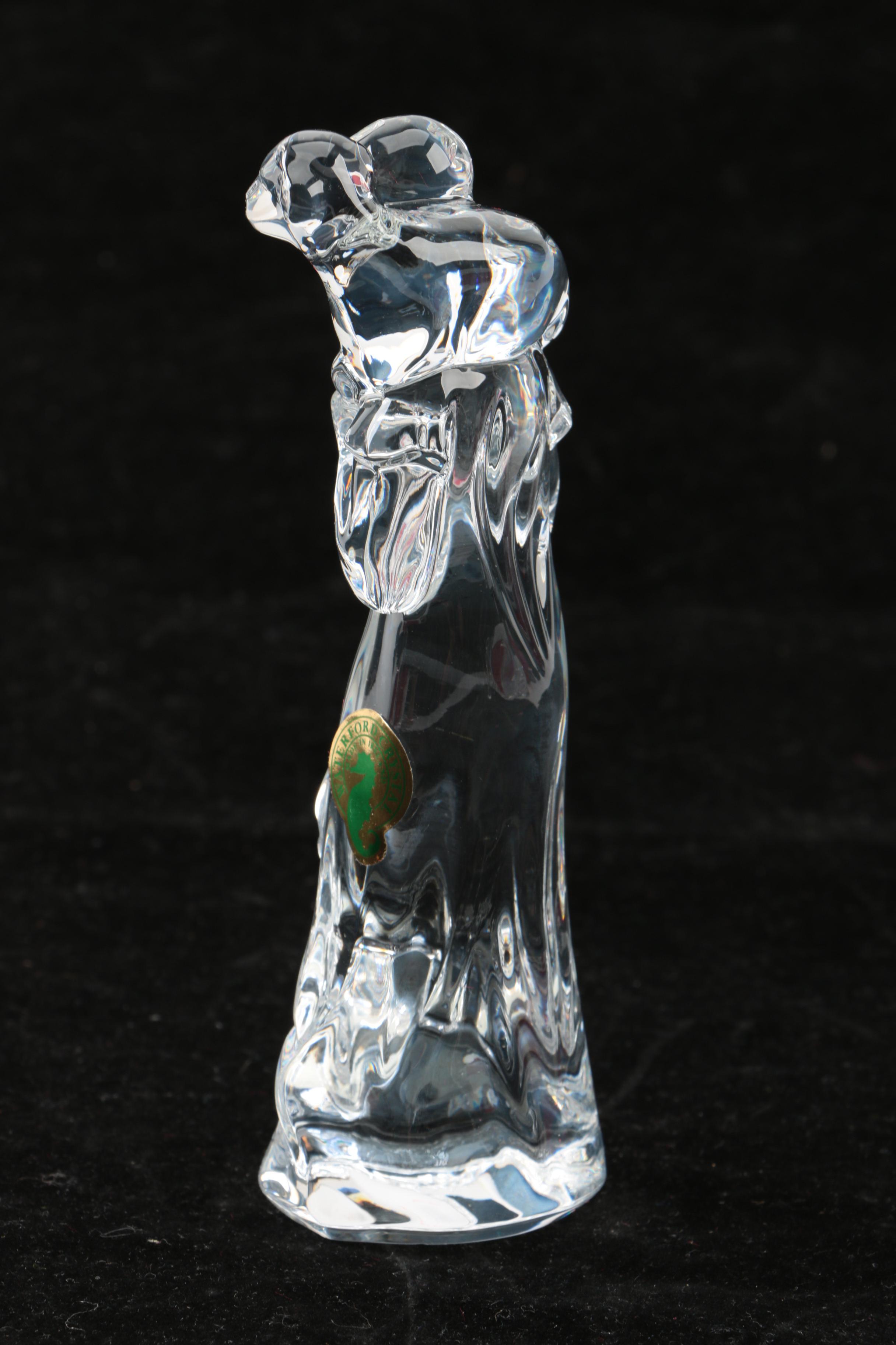 Crystal Nativity Figurines Featuring Waterford