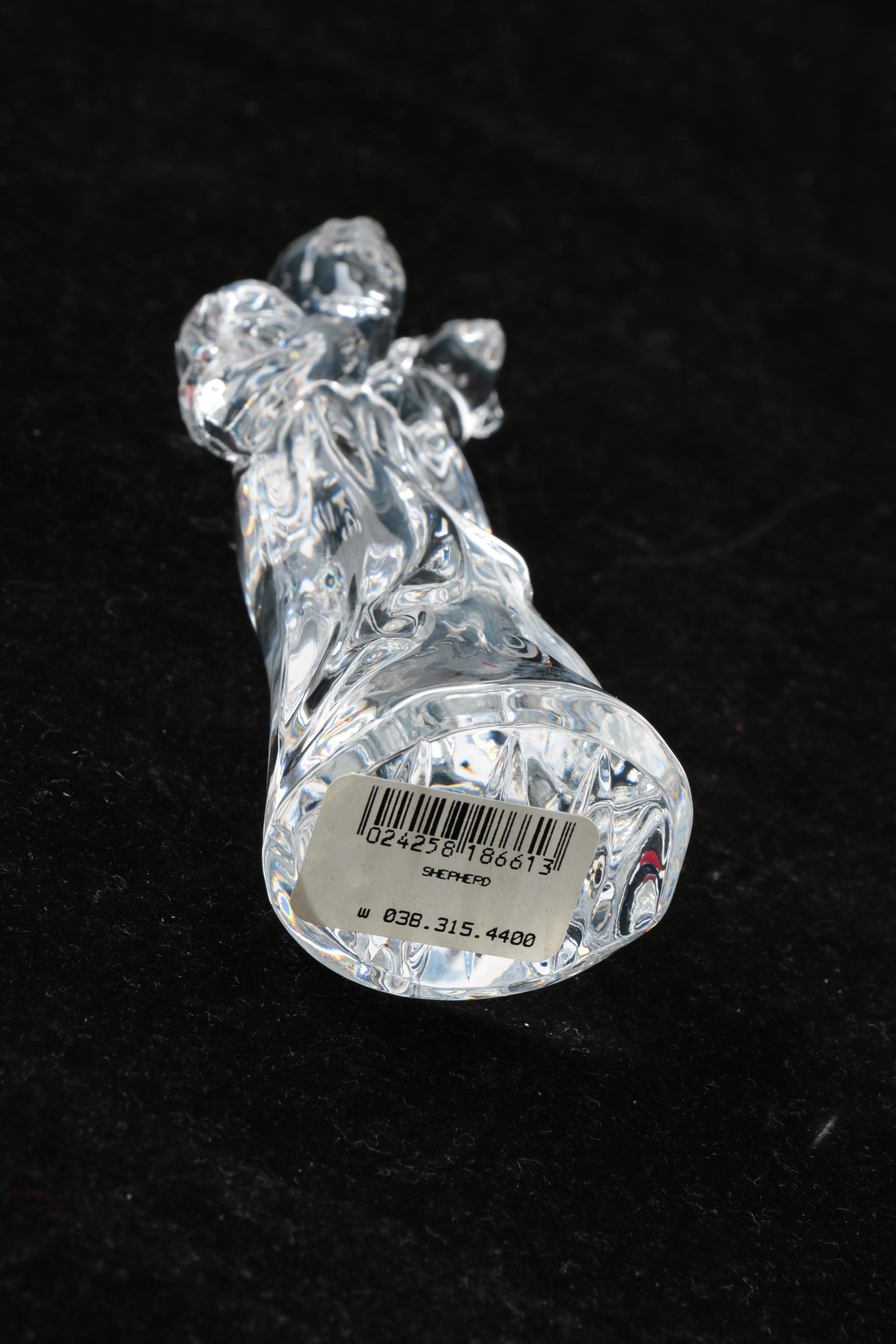 Crystal Nativity Figurines Featuring Waterford