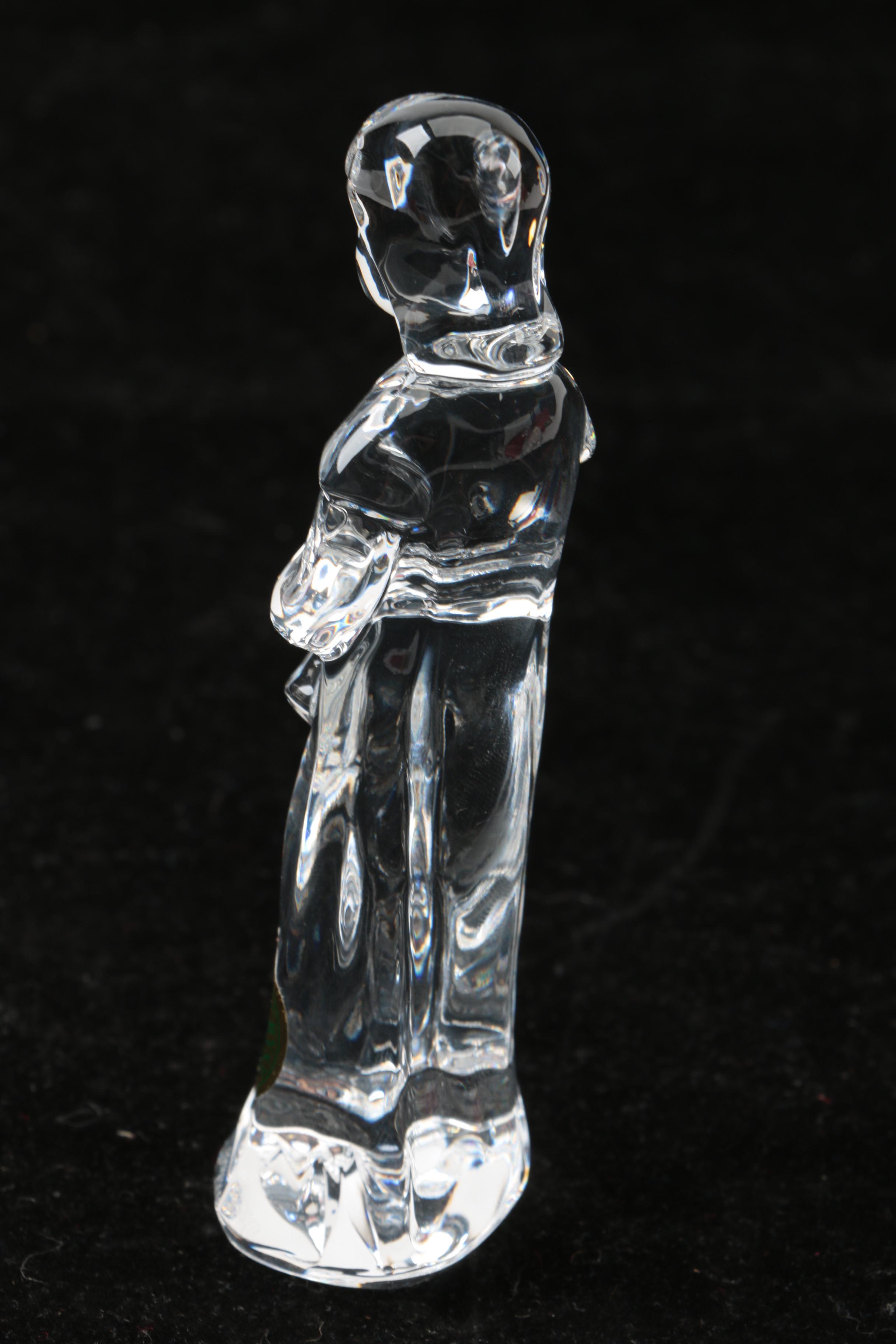 Crystal Nativity Figurines Featuring Waterford