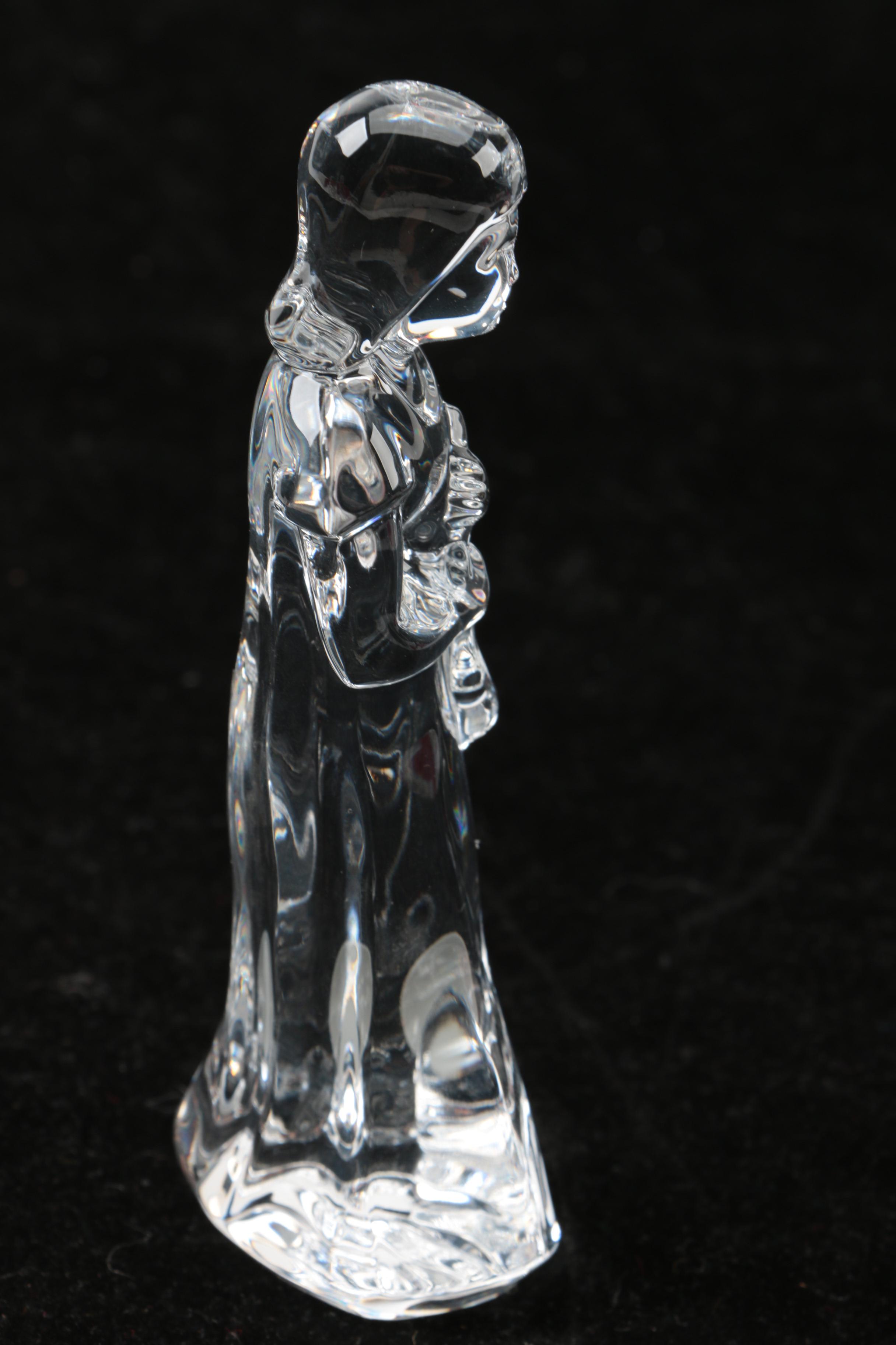 Crystal Nativity Figurines Featuring Waterford