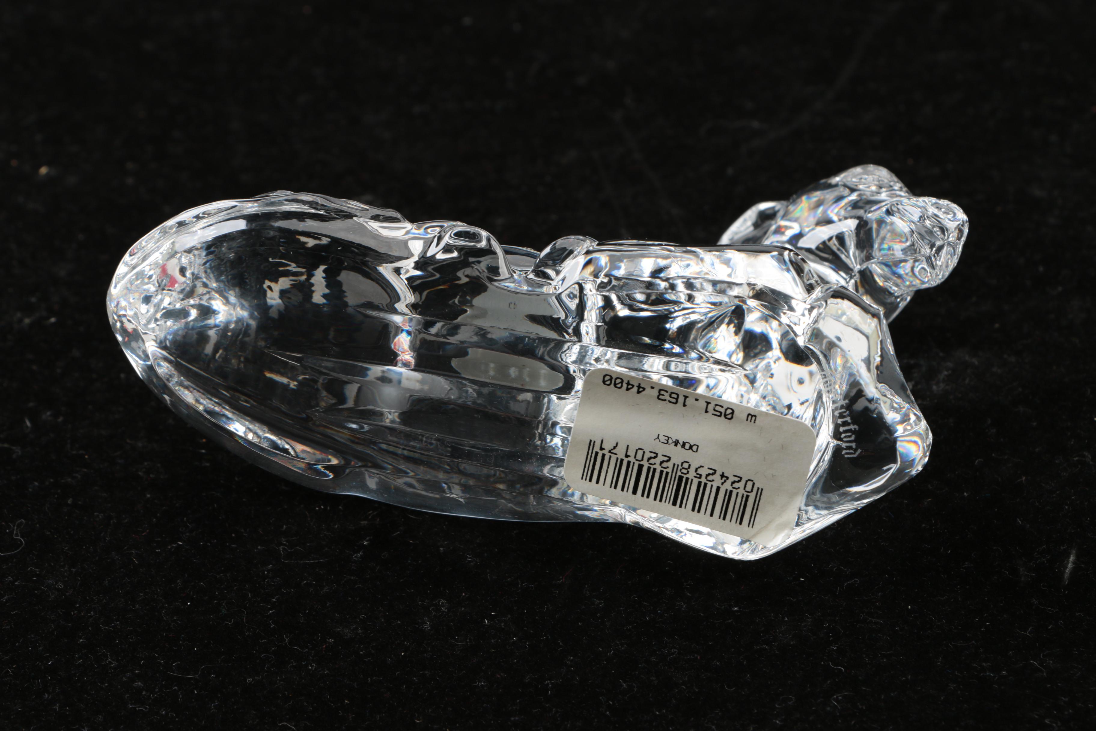 Crystal Nativity Figurines Featuring Waterford