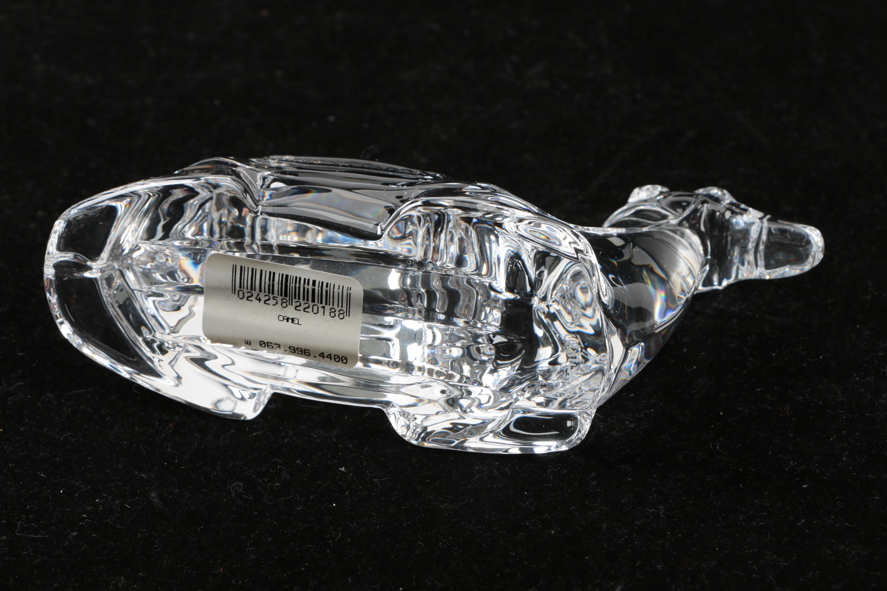 Crystal Nativity Figurines Featuring Waterford