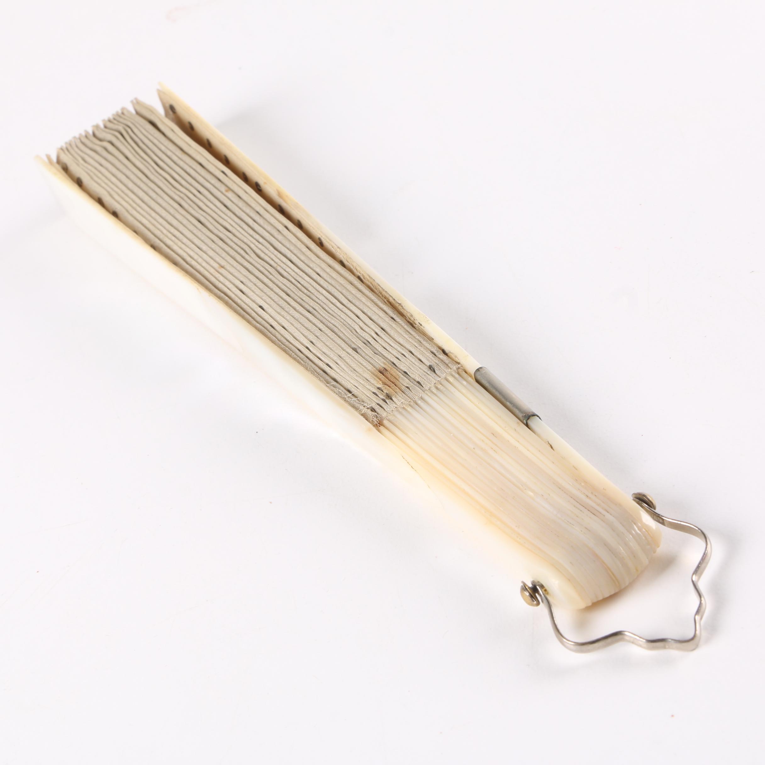 Folding Mother of Pearl Hand Fan