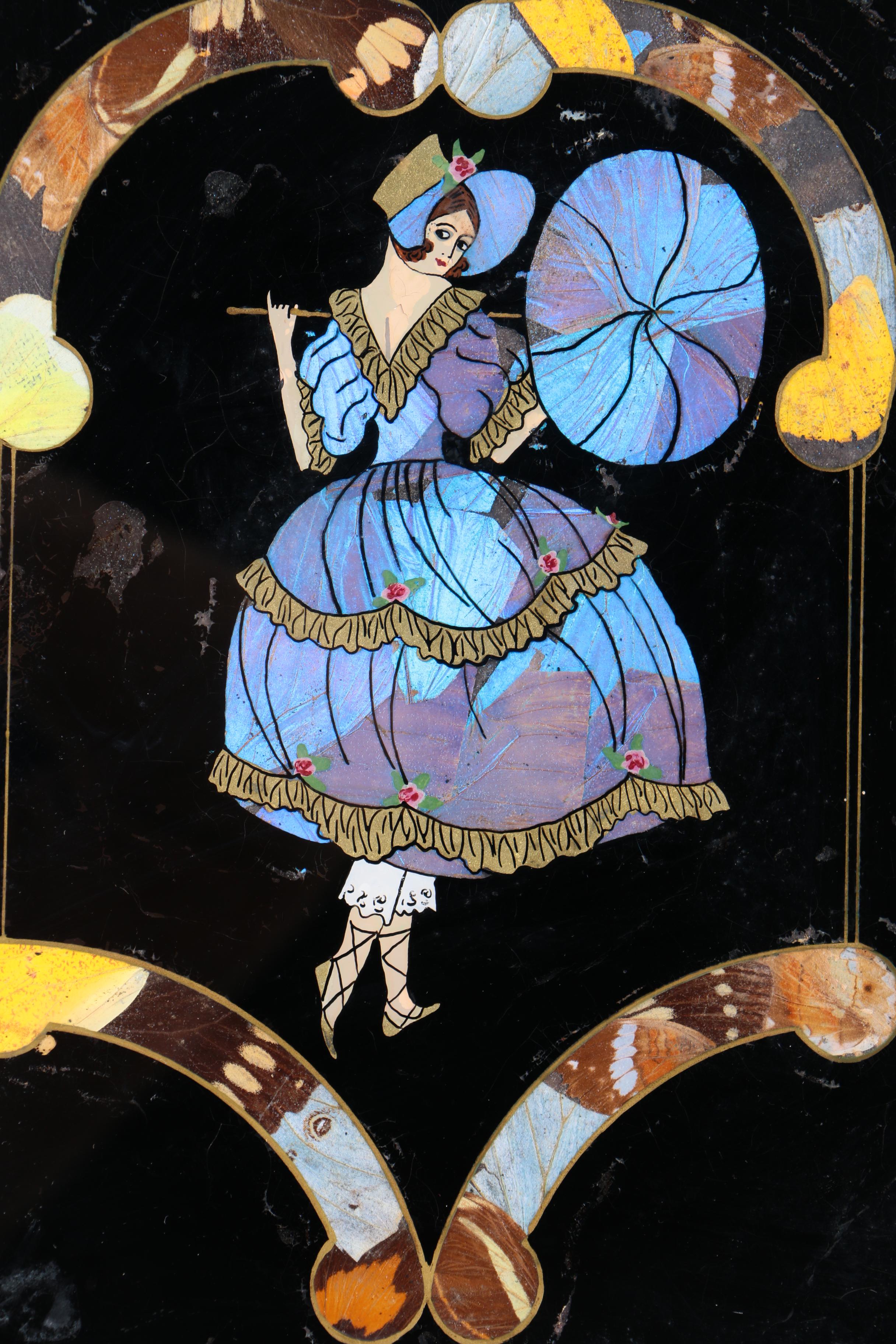 Mixed Media Butterfly Wing Collages