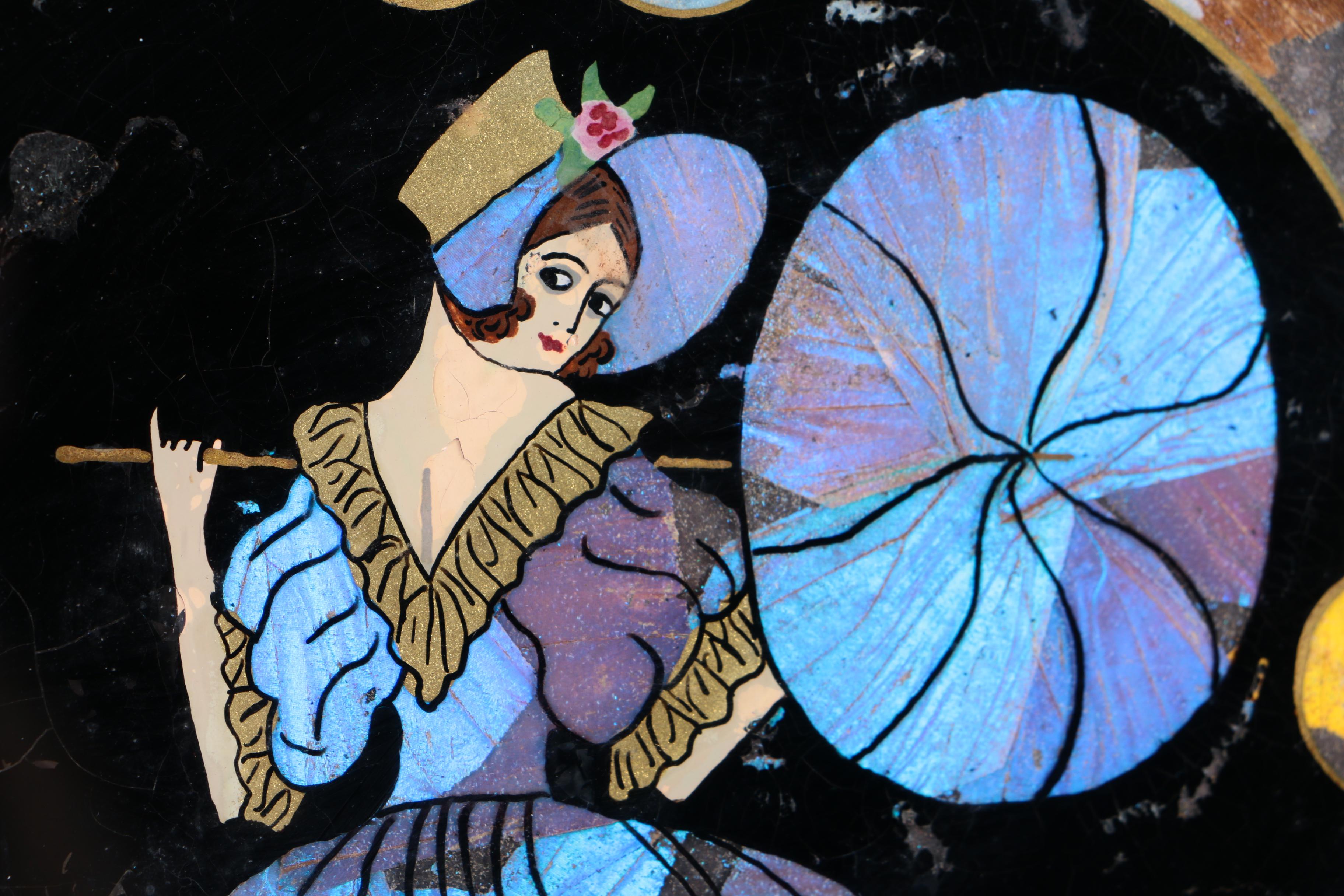 Mixed Media Butterfly Wing Collages