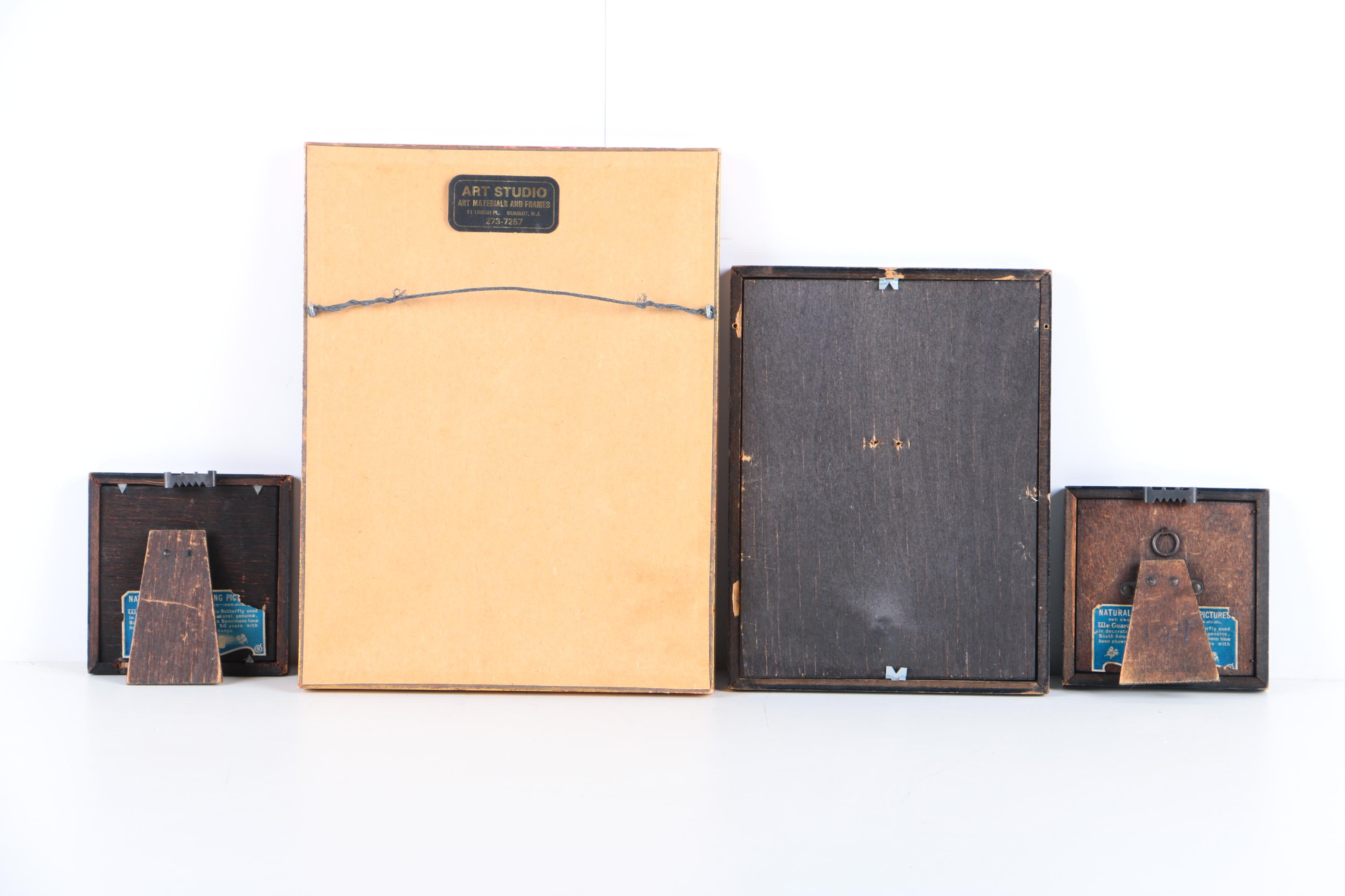 Mixed Media Butterfly Wing Collages