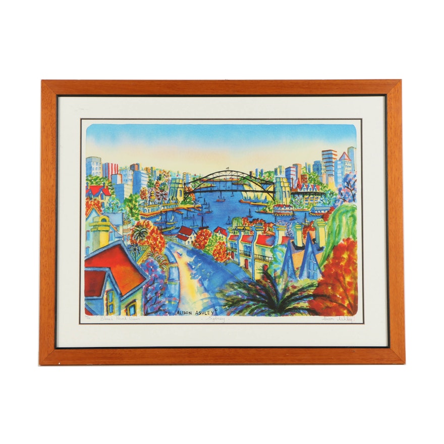 Alison Ashley Limited Edition Lithograph "Blue's Point Views"