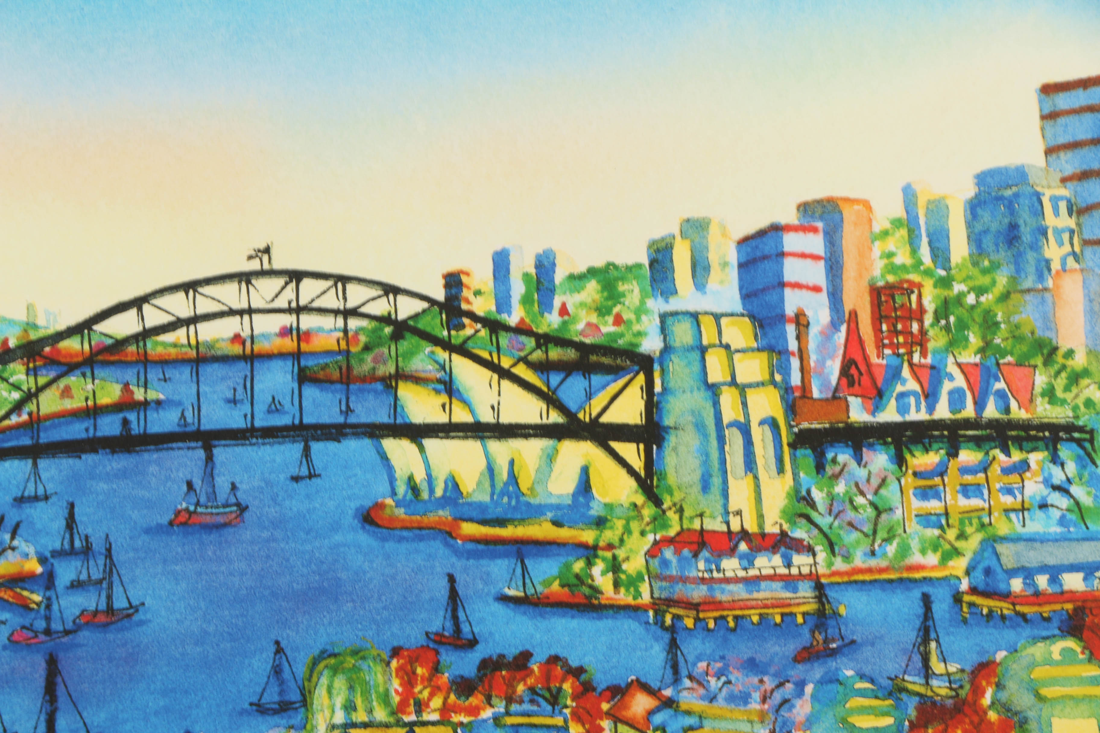 Alison Ashley Limited Edition Lithograph "Blue's Point Views"