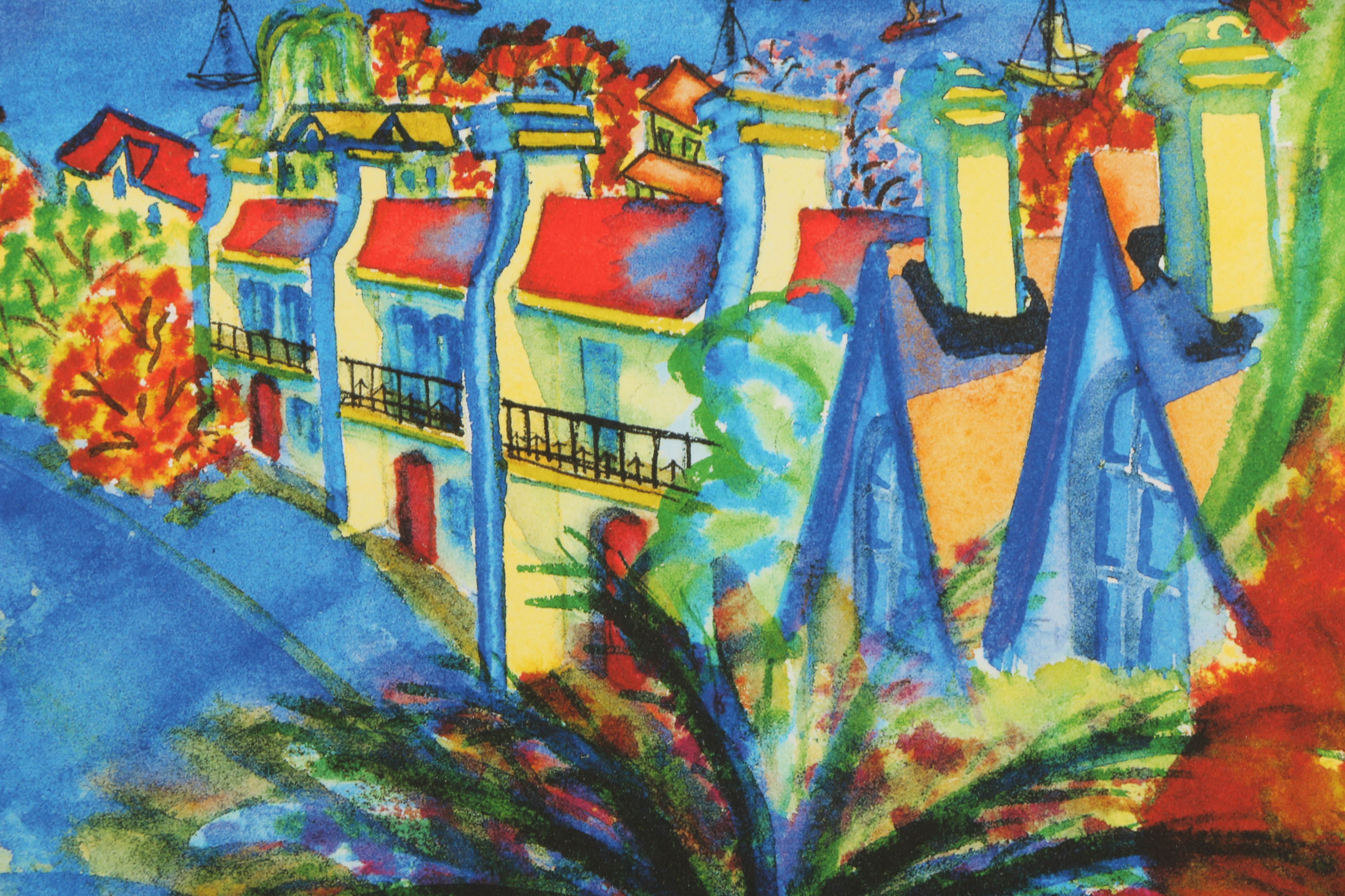 Alison Ashley Limited Edition Lithograph "Blue's Point Views"