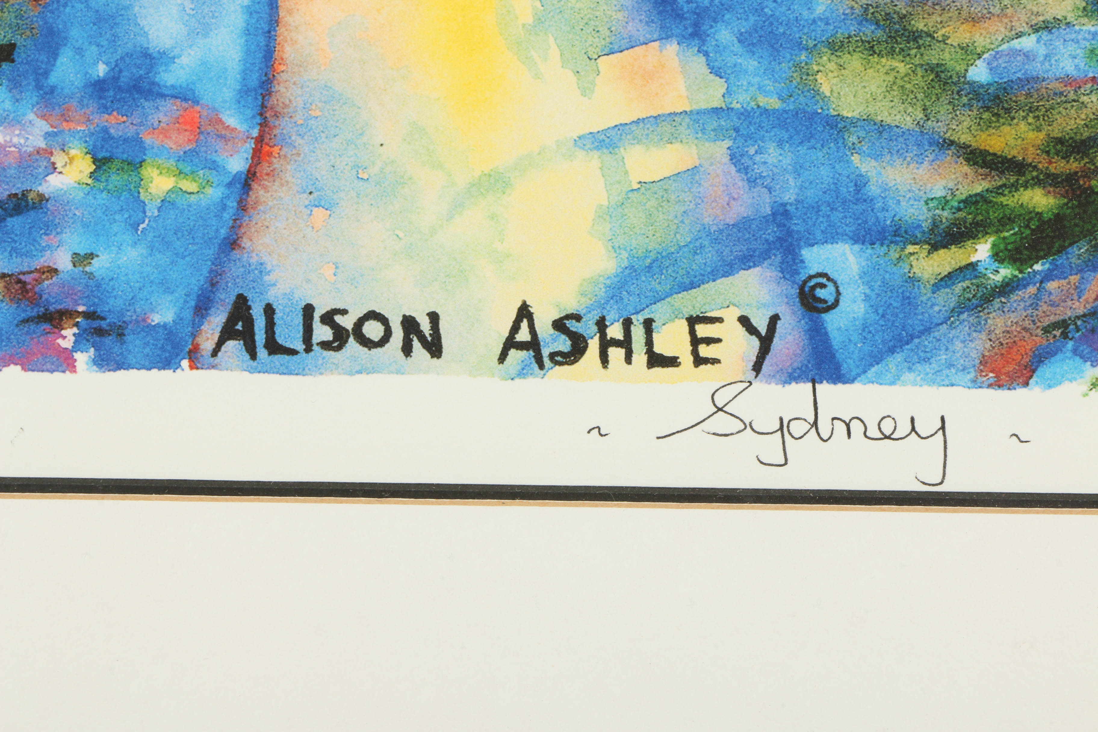Alison Ashley Limited Edition Lithograph "Blue's Point Views"
