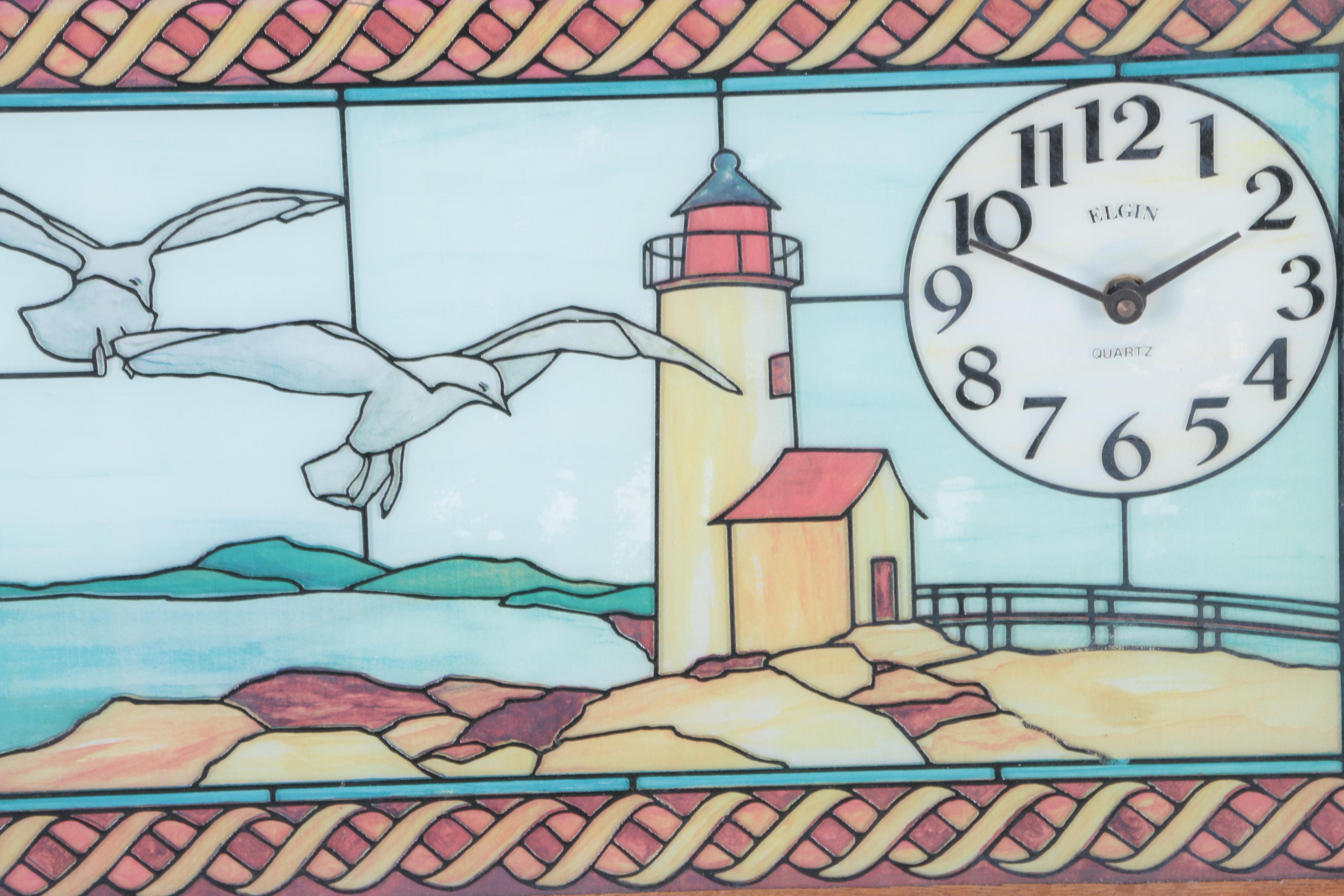 Elgin Quartz Pictorial Wall Clock EBTH